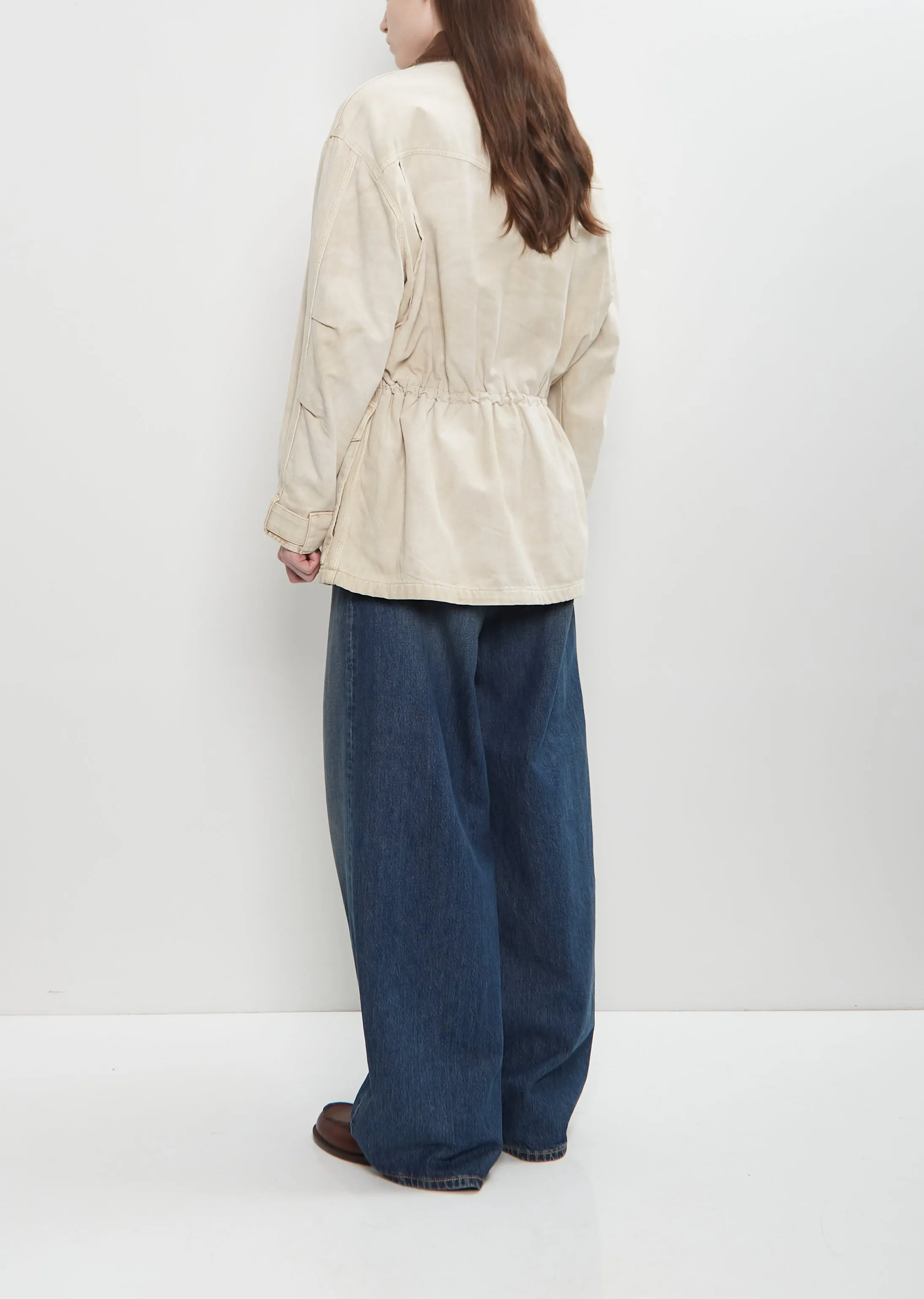 Cotton Denim Teton Jacket — Tea Stain sold by La Garconne product image thumbnail 3