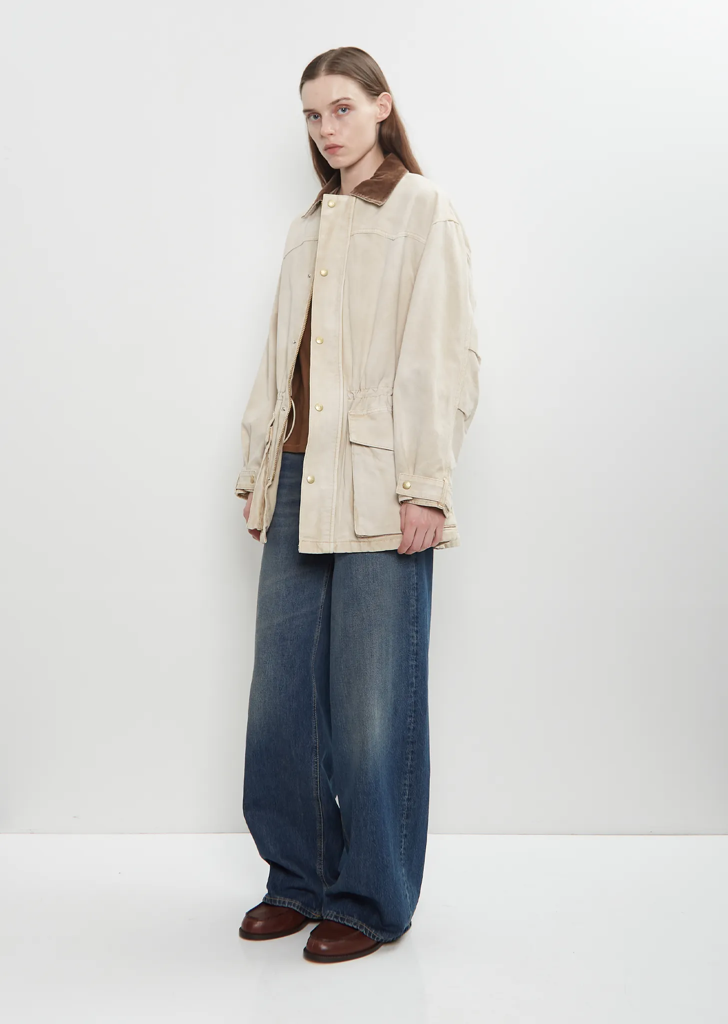 Cotton Denim Teton Jacket — Tea Stain sold by La Garconne product image thumbnail 4