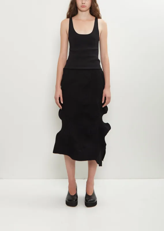 Kone Kone Poly Knit Skirt made by Issey Miyake