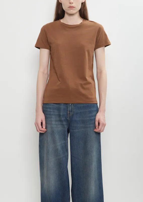 Cotton Mini Boy T — Caramel sold by La Garconne