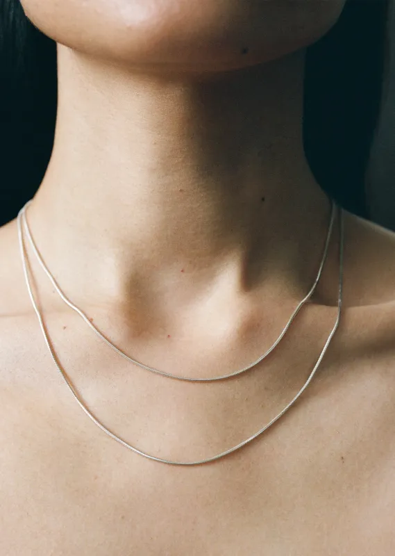 Silver Double Diana Necklace sold by La Garconne