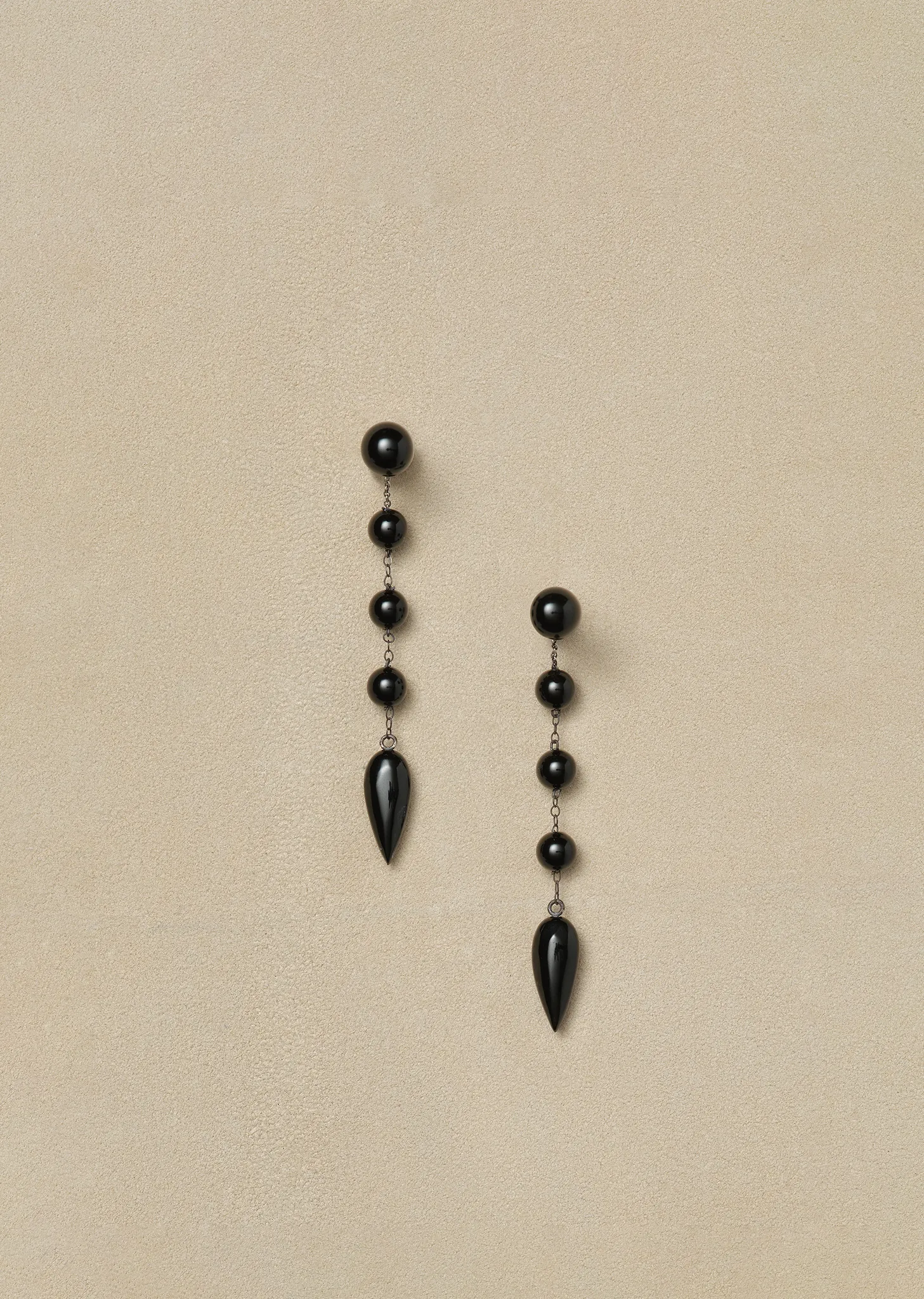 Small Onyx Phoenician Earrings sold by La Garconne