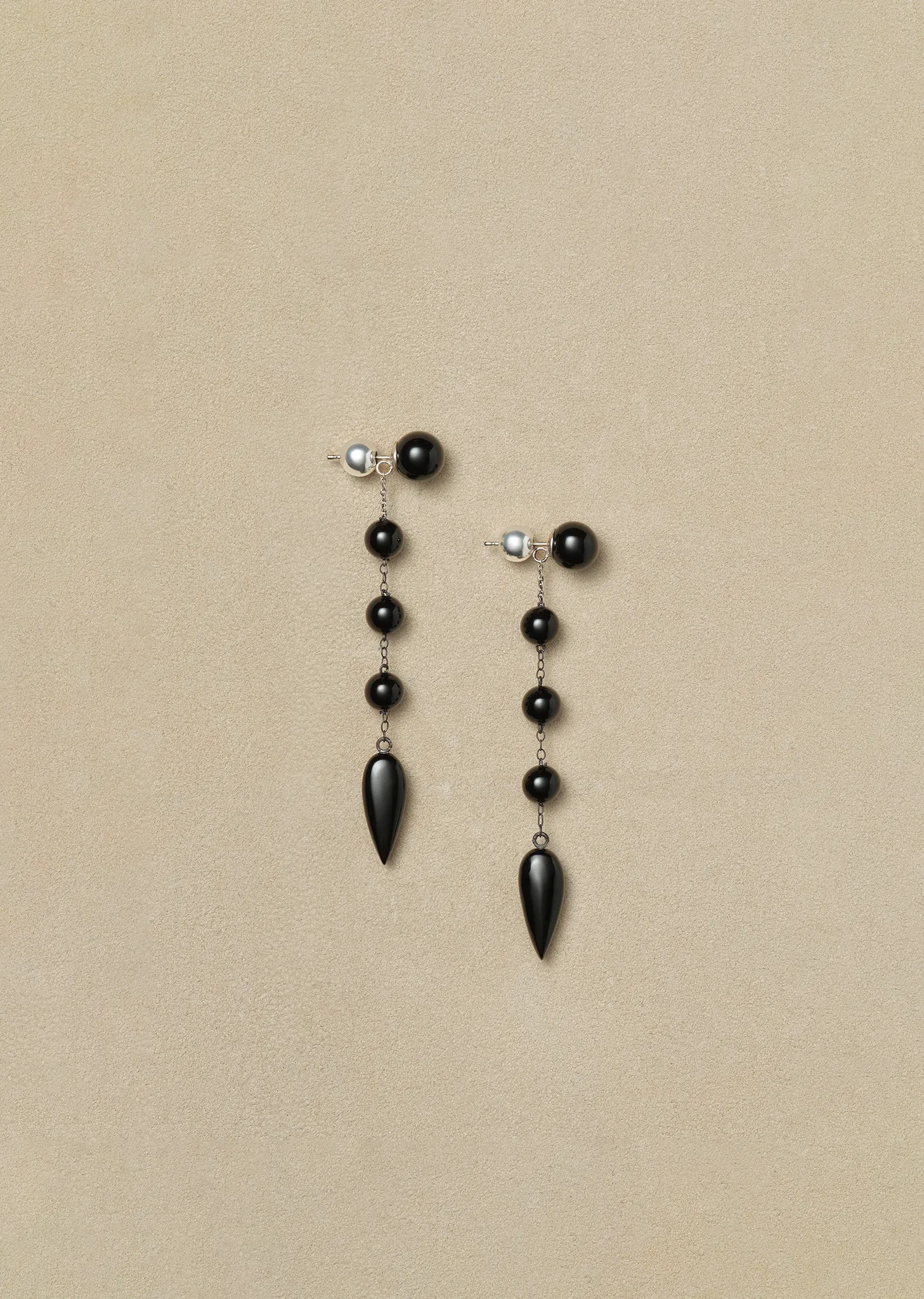 Small Onyx Phoenician Earrings sold by La Garconne product image thumbnail 2