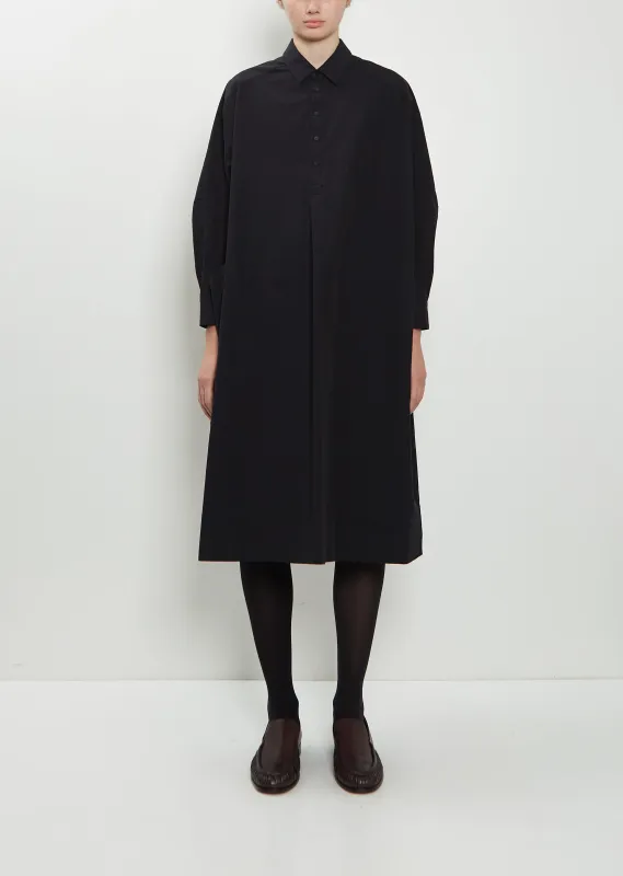 The Framer Linen Cotton Dress — Ink sold by La Garconne