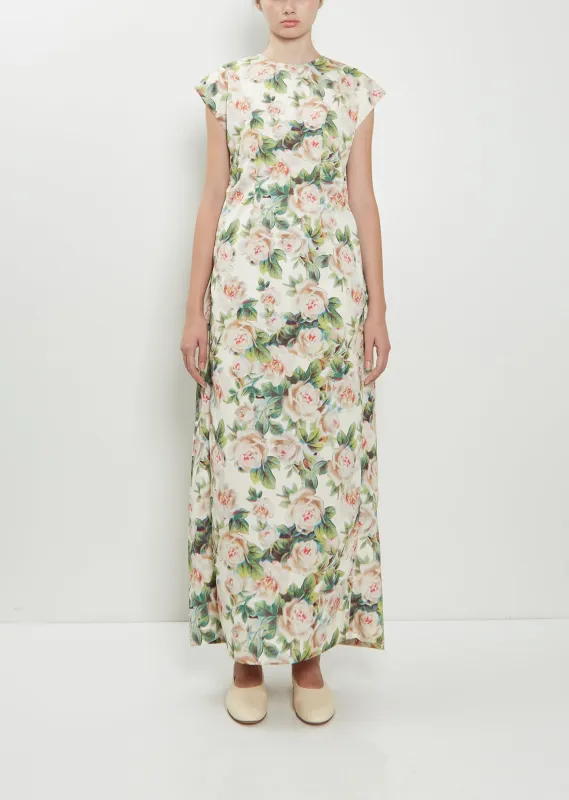 Ruched Fitted Back Chain Detail Dress made by Simone Rocha