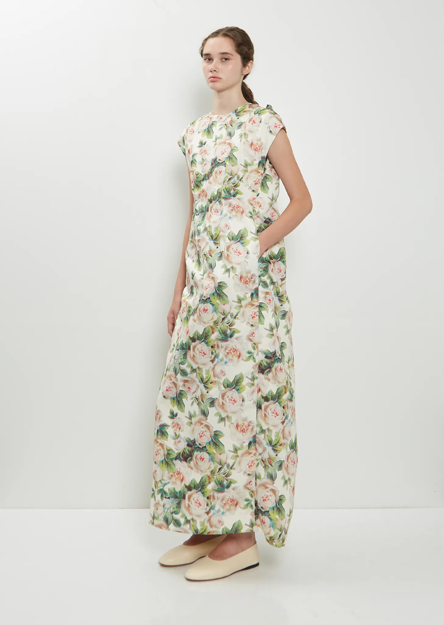 Ruched Fitted Back Chain Detail Dress sold by La Garconne product image thumbnail 4