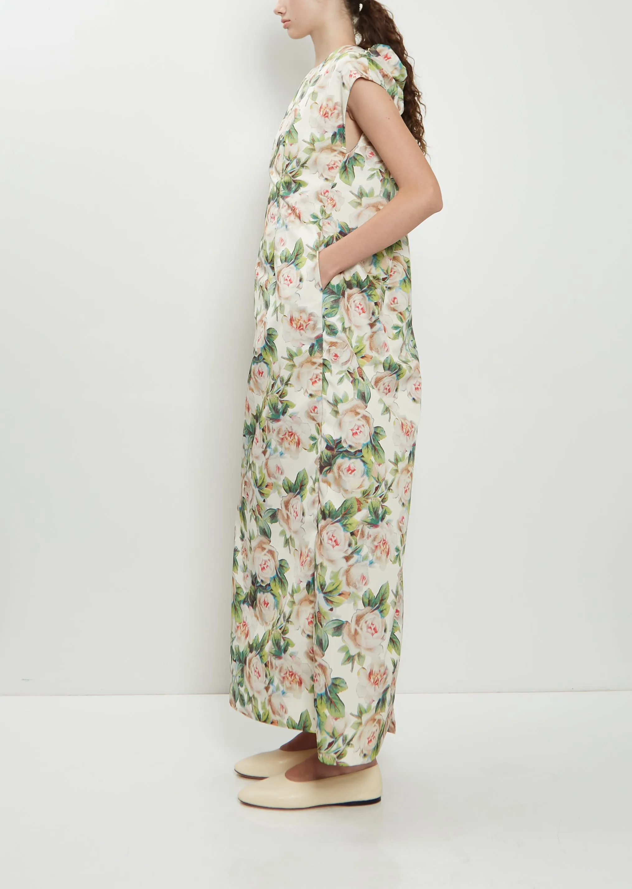 Ruched Fitted Back Chain Detail Dress sold by La Garconne product image thumbnail 2