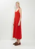 Alpaca Knit Dress — Red sold by La Garconne