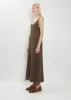 Alpaca Fur Knit Dress — Dark Brown sold by La Garconne
