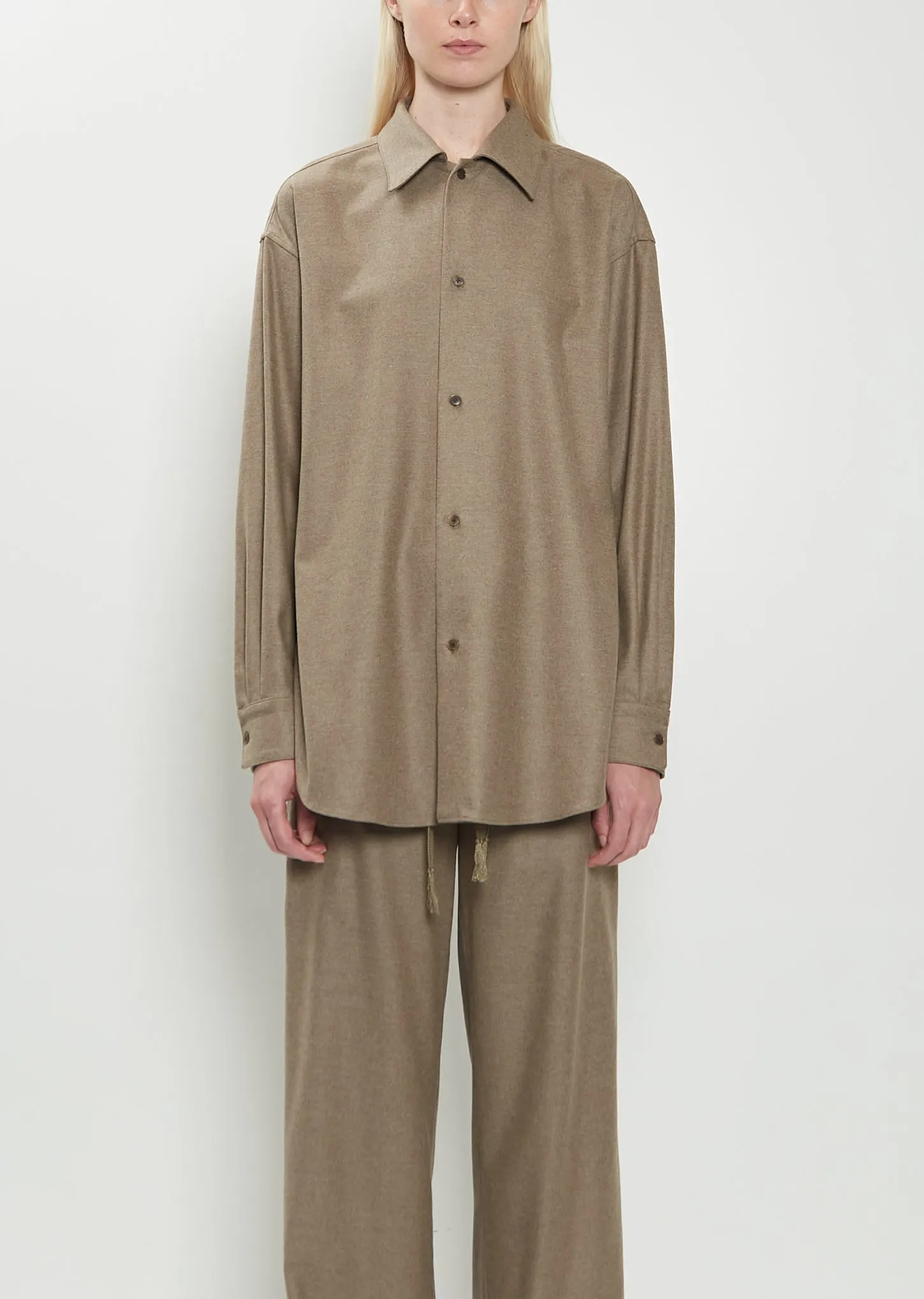 Wool Flannel Shirt sold by La Garconne