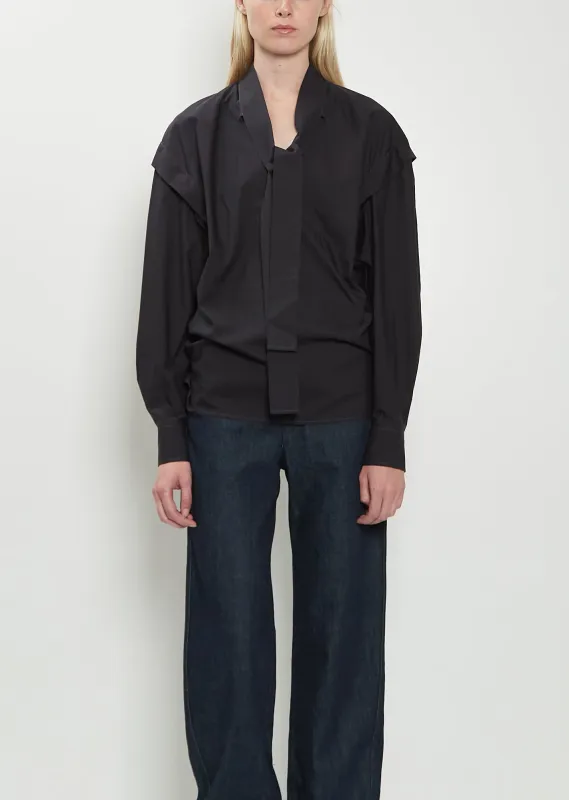 Ascot Cotton Silk Blouse sold by La Garconne