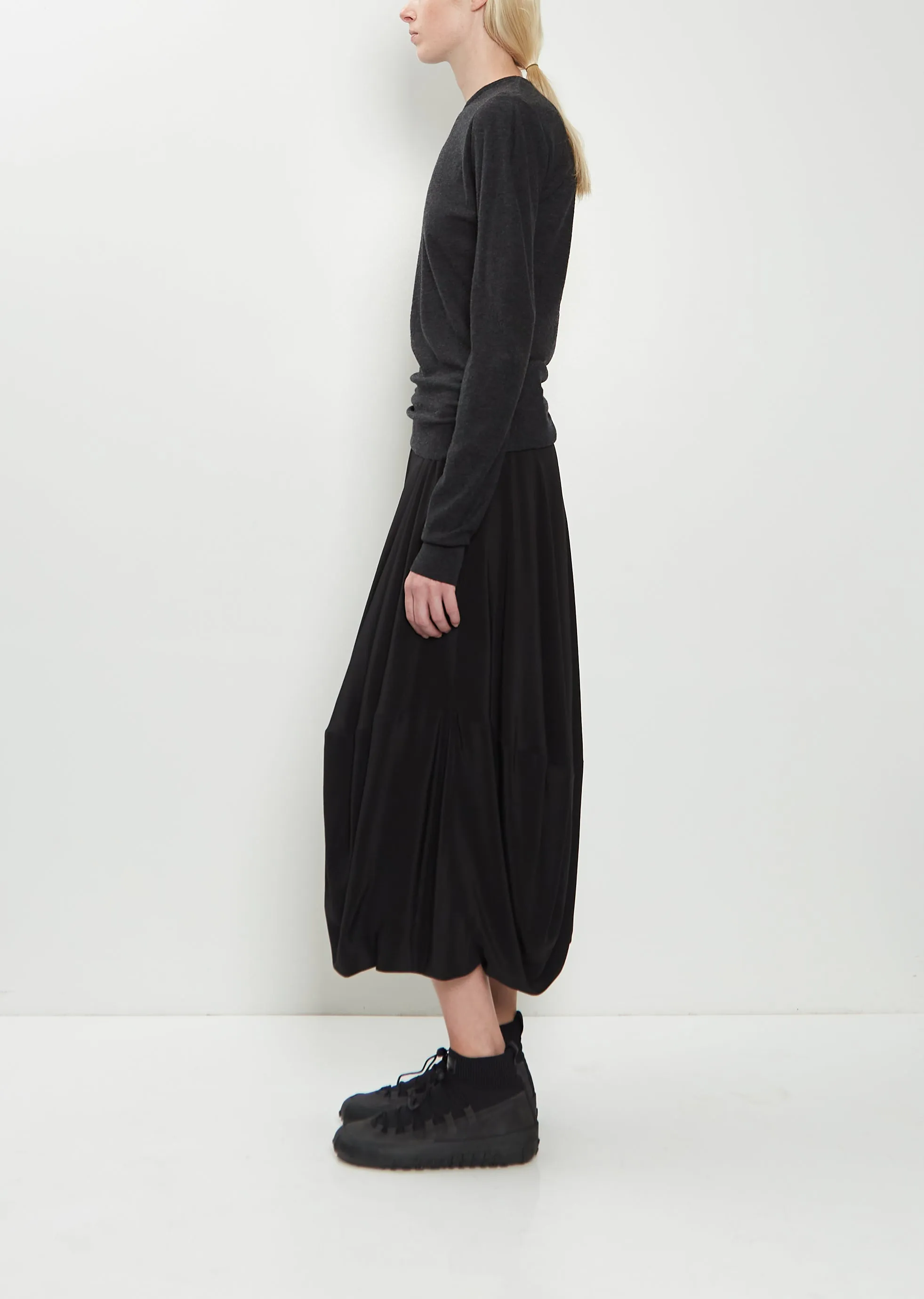 Crew Neck Wool Sweater — Anthracite Melange sold by La Garconne product image thumbnail 2