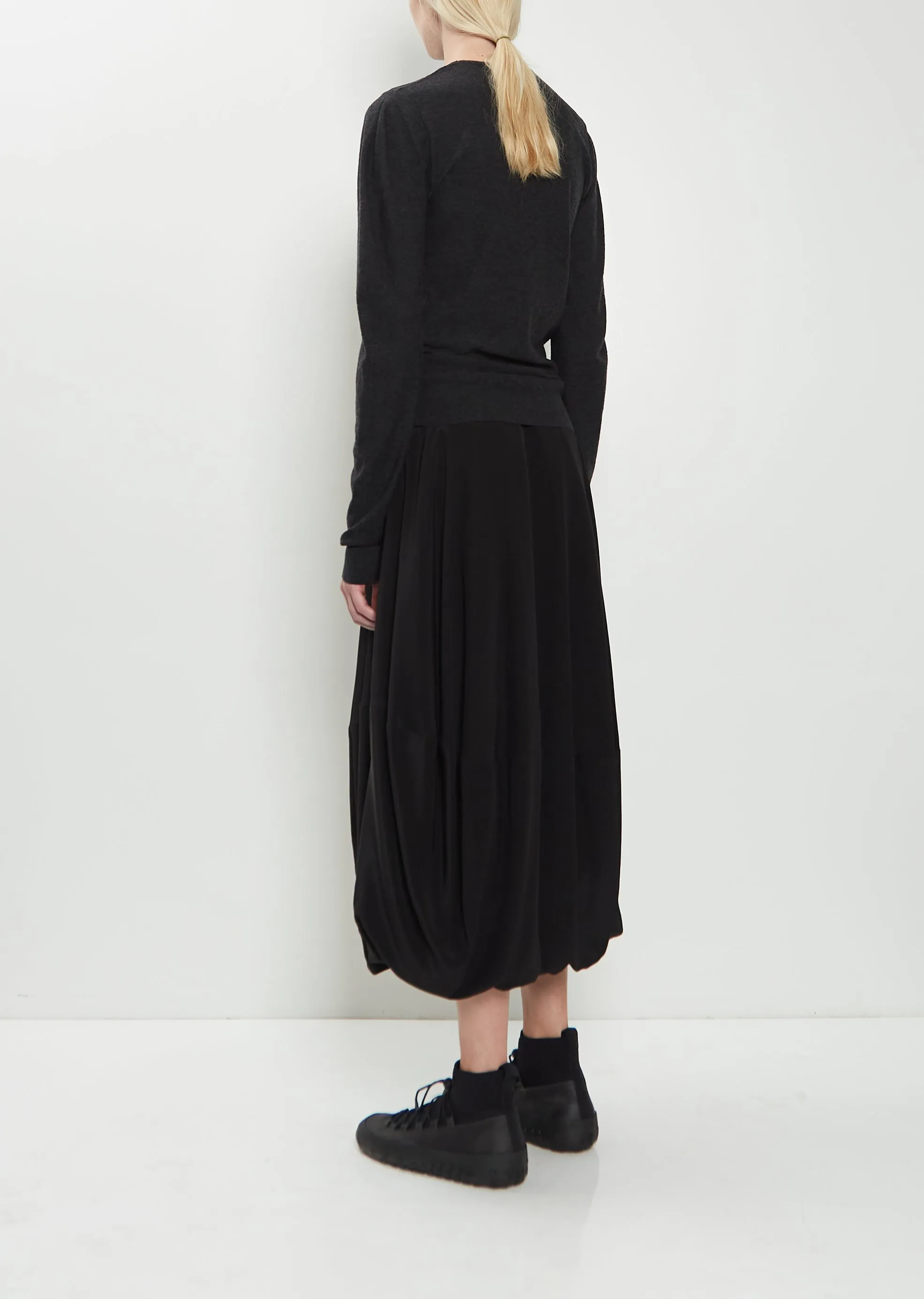 Crew Neck Wool Sweater — Anthracite Melange sold by La Garconne product image thumbnail 3