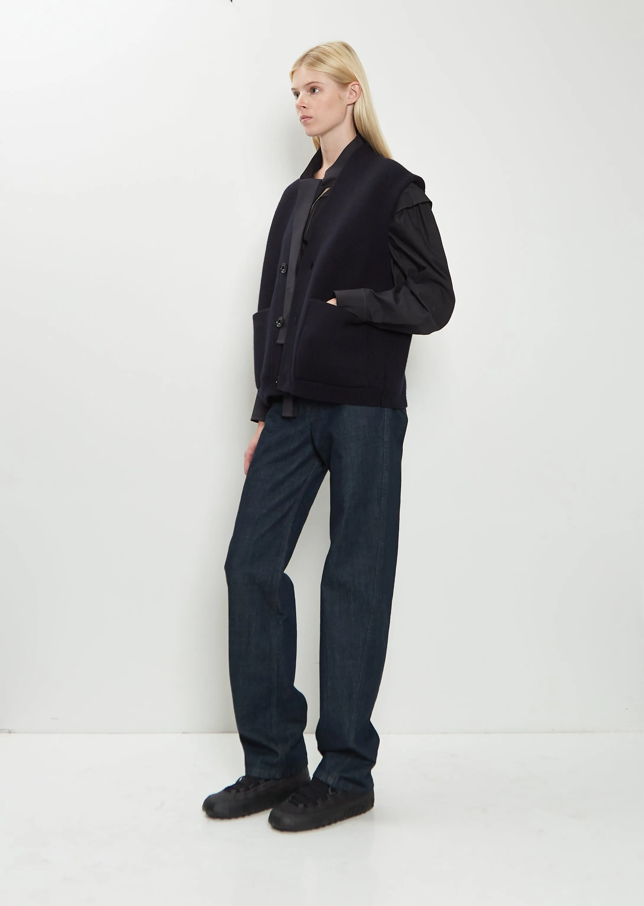 Maxi Sleeveless Cardigan sold by La Garconne product image thumbnail 4