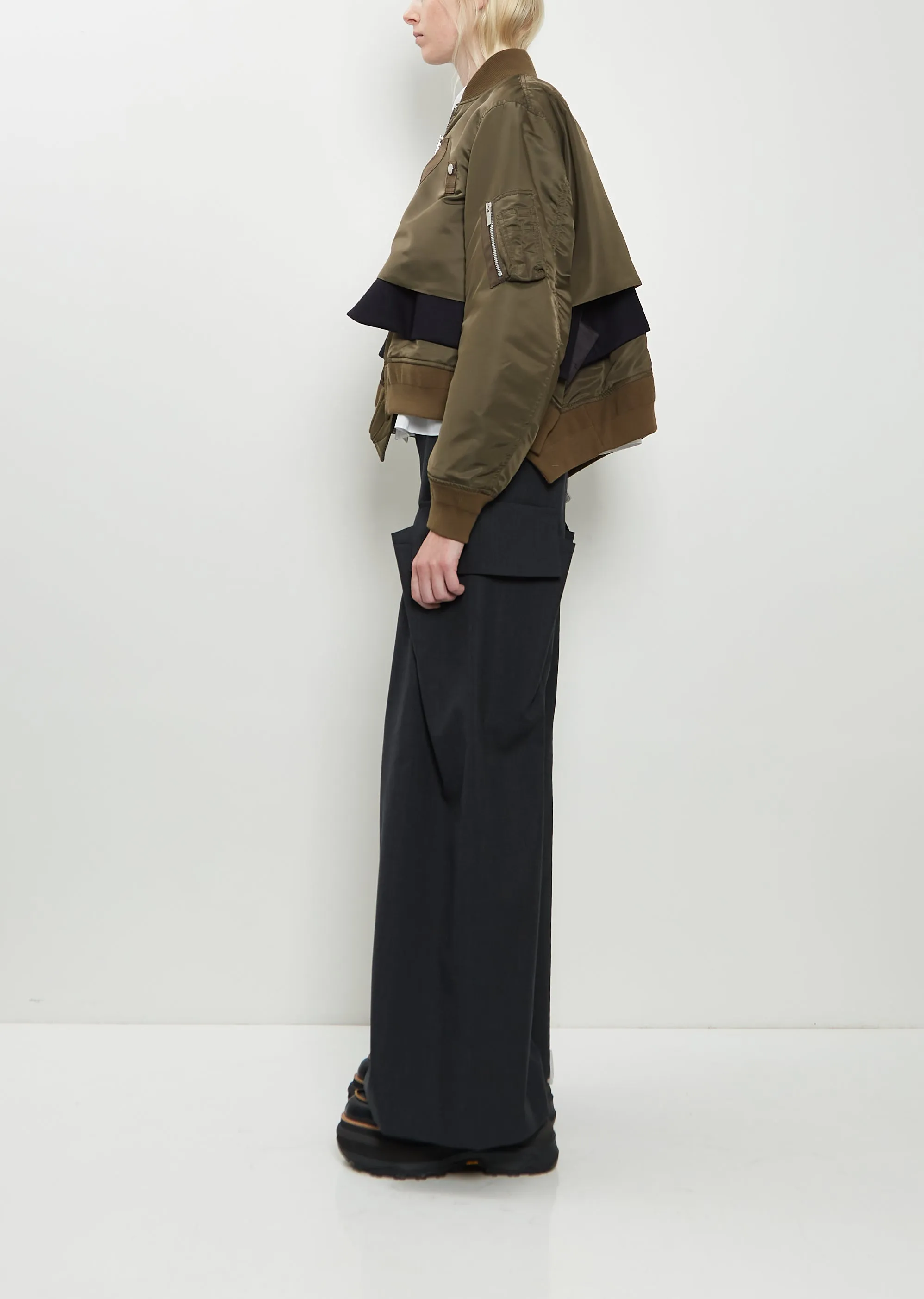Technical Twill x Wool Melton Blouson sold by La Garconne product image thumbnail 2