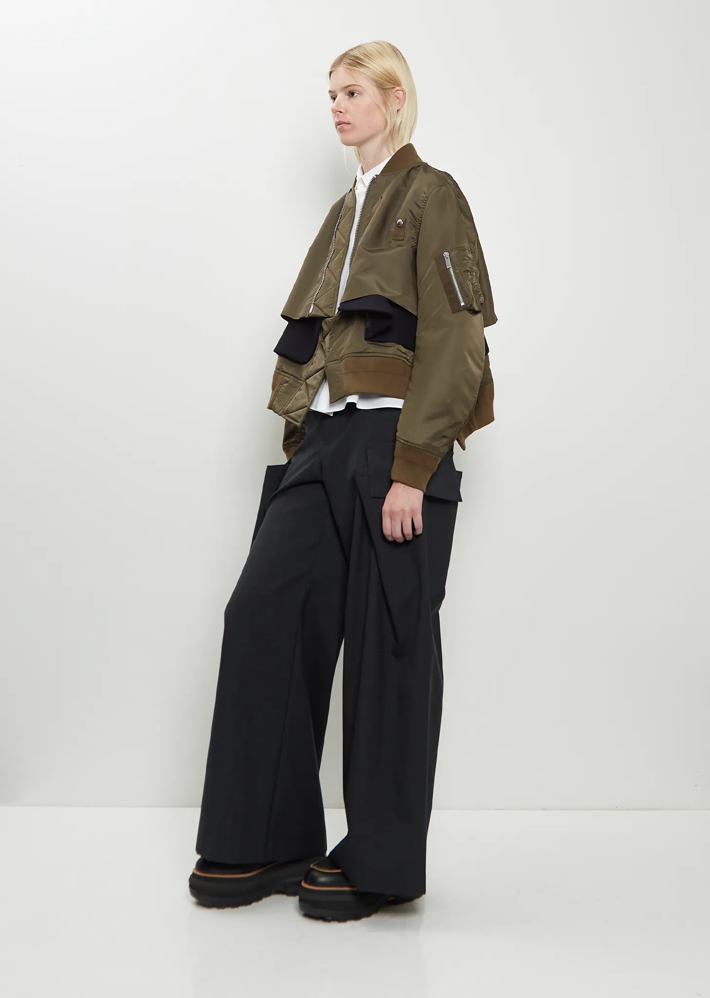 Technical Twill x Wool Melton Blouson sold by La Garconne product image thumbnail 4