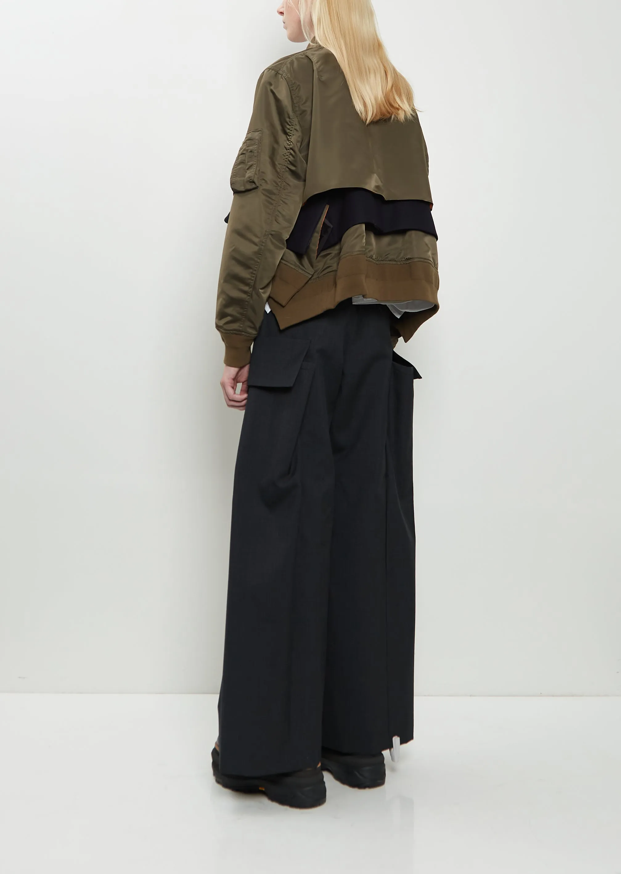 Technical Twill x Wool Melton Blouson sold by La Garconne product image thumbnail 3