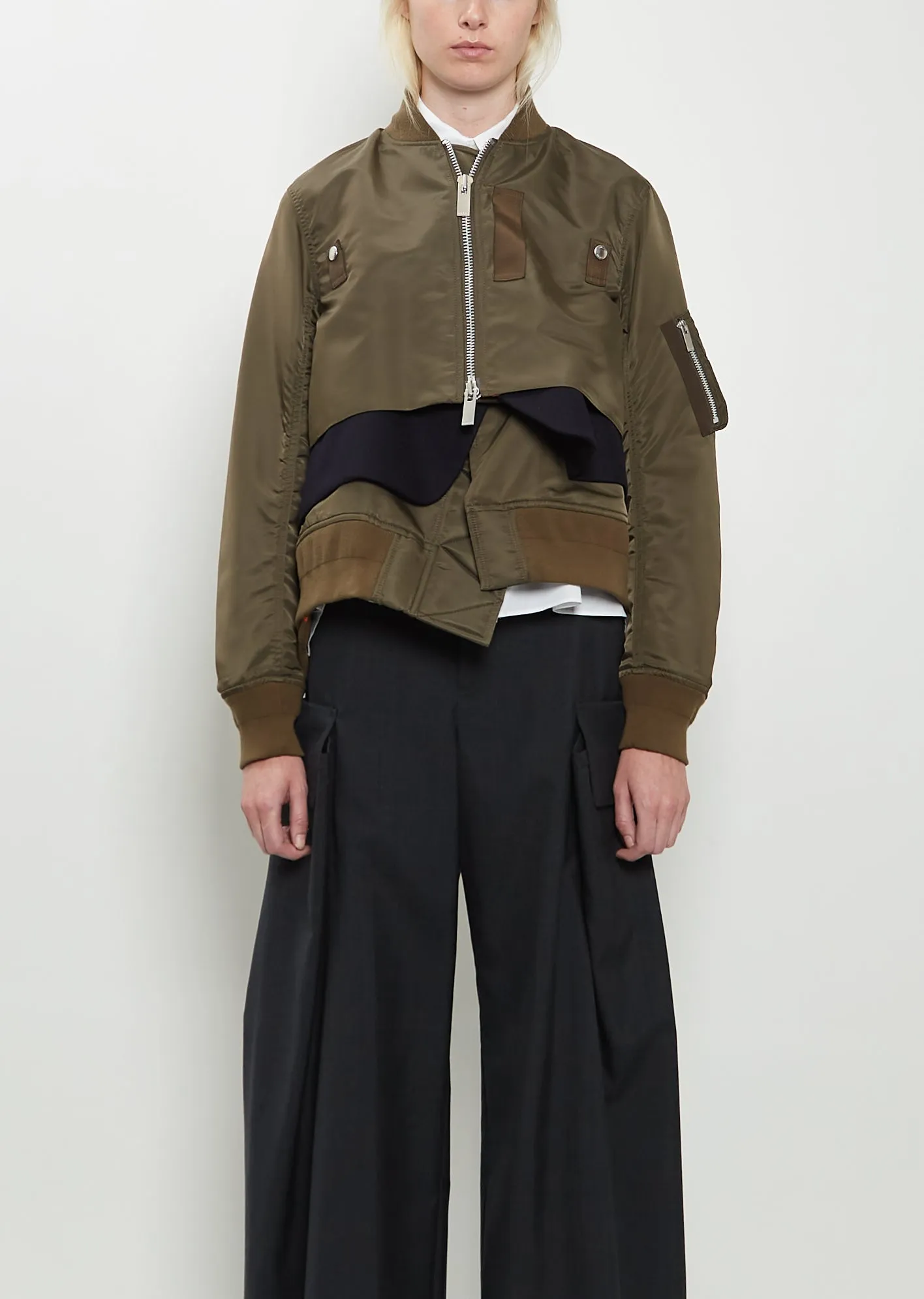 Technical Twill x Wool Melton Blouson sold by La Garconne