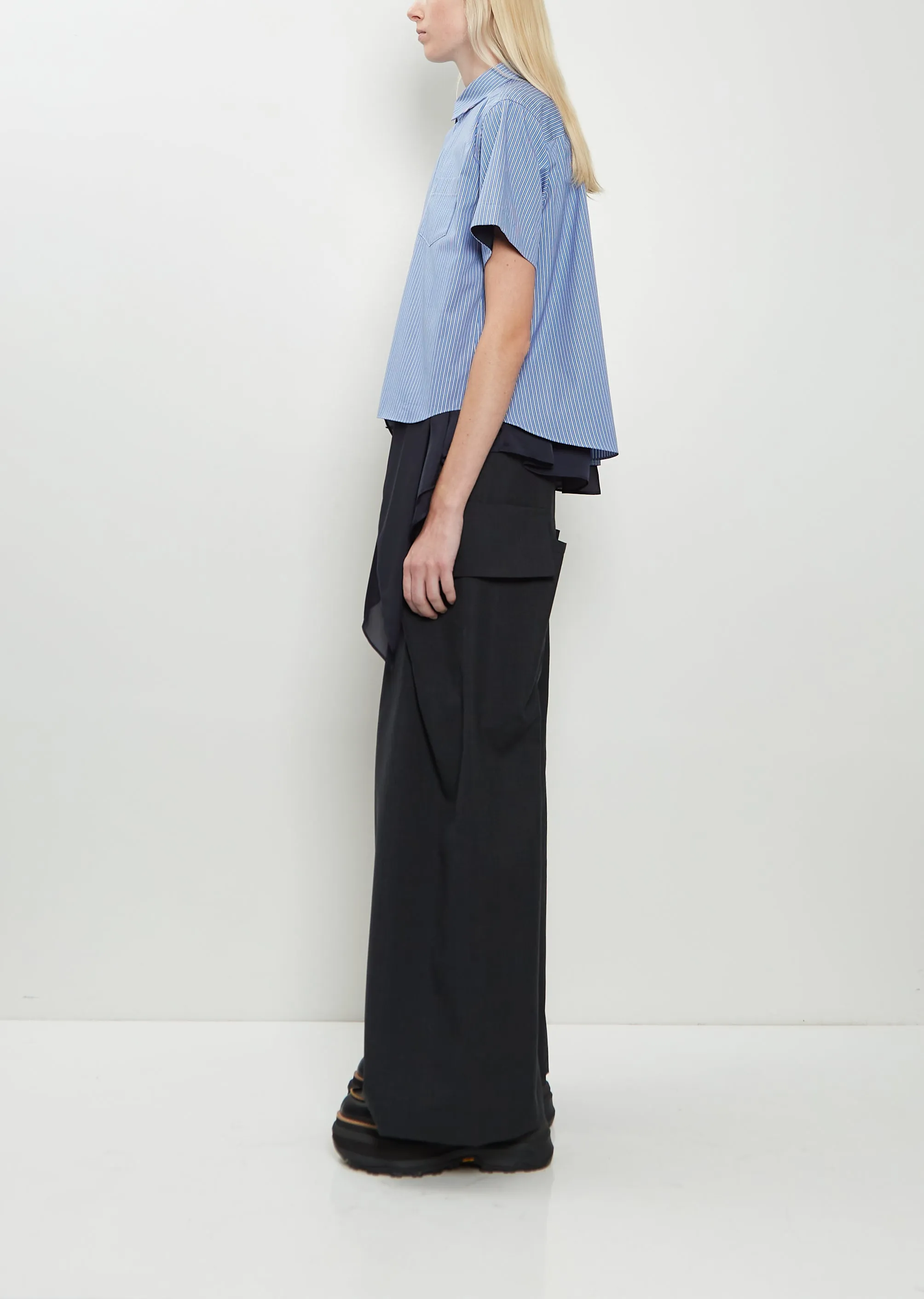 Poplin x Satin Shirt sold by La Garconne product image thumbnail 2