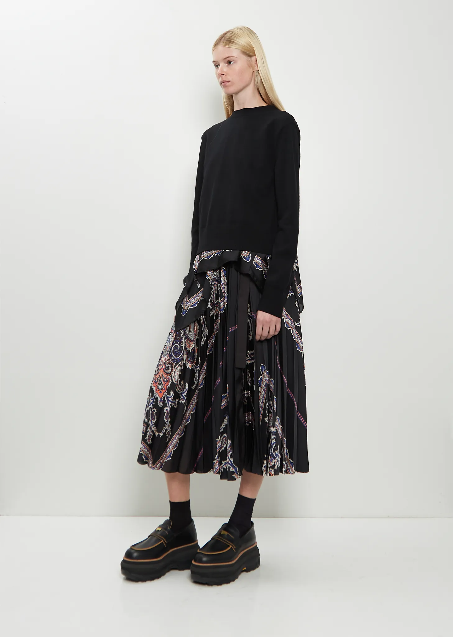 Paisley Print x Wool Knit Pullover sold by La Garconne product image thumbnail 4