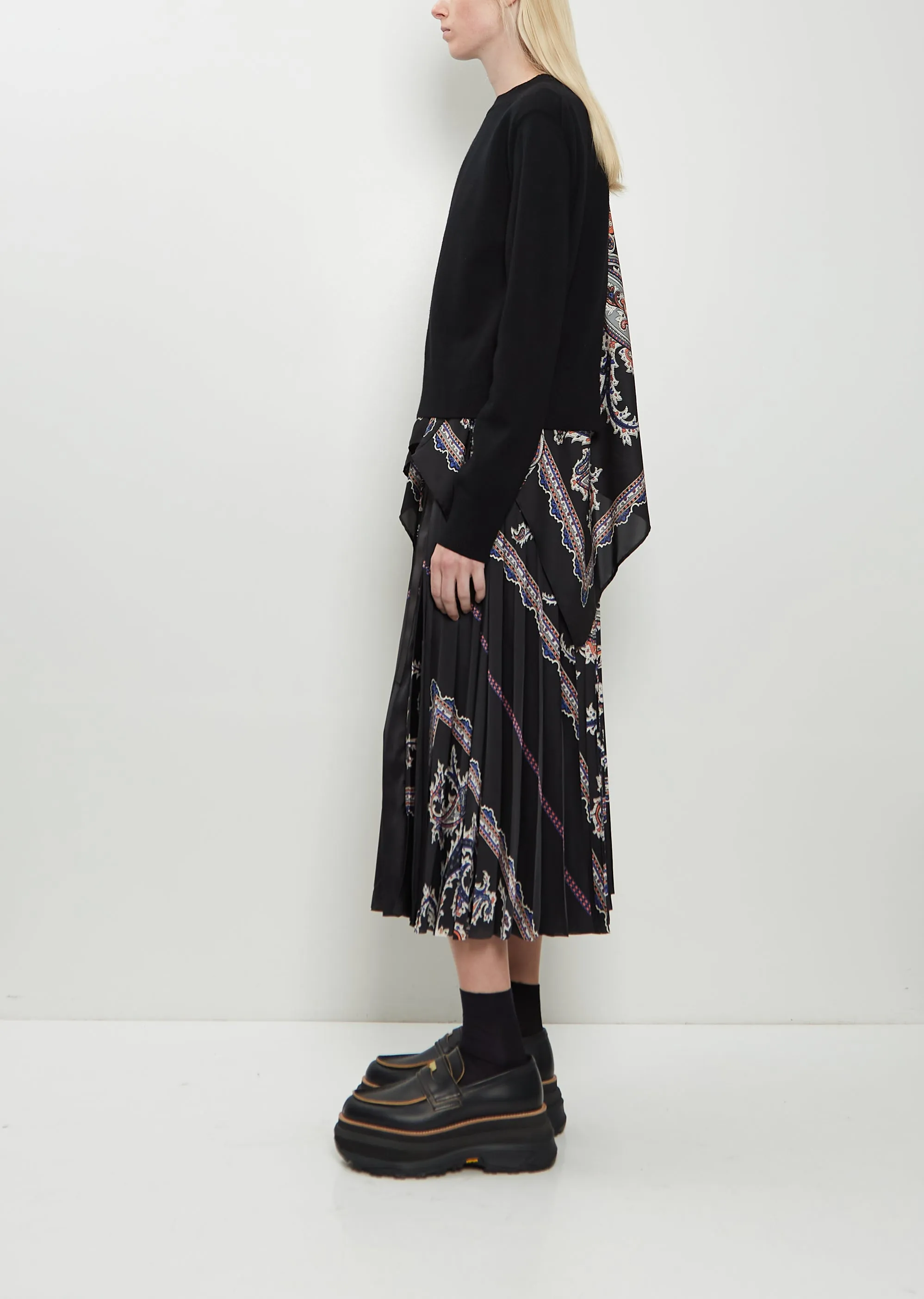 Paisley Print x Wool Knit Pullover sold by La Garconne product image thumbnail 2