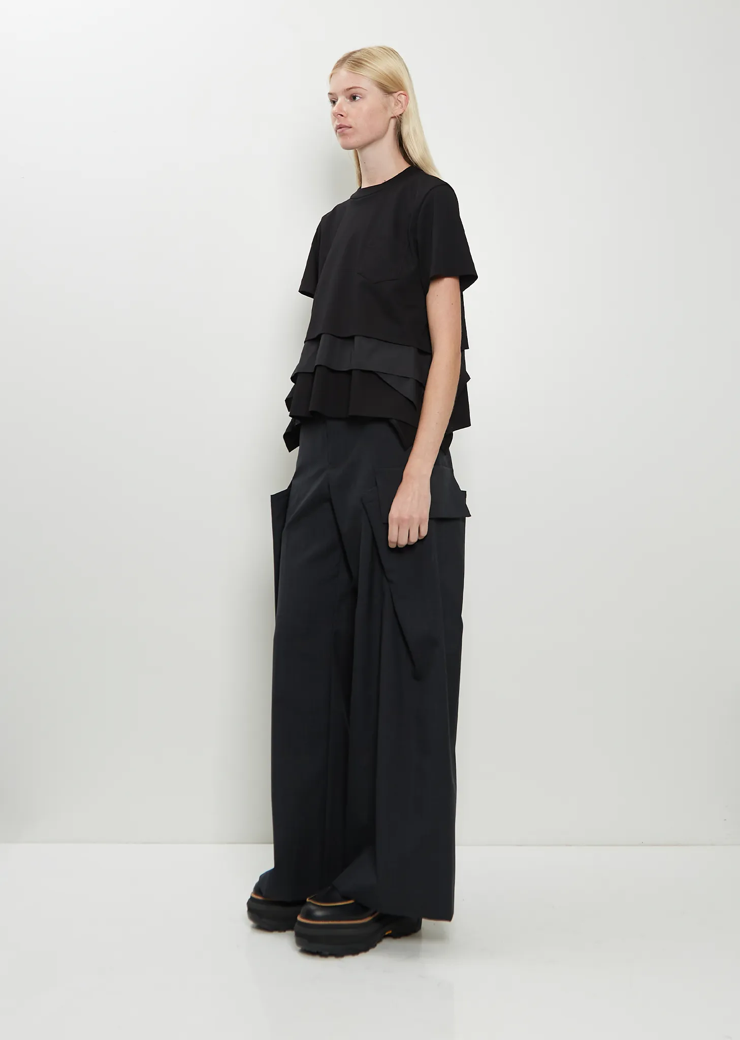 Poplin x Cotton Jersey T-Shirt sold by La Garconne product image thumbnail 4