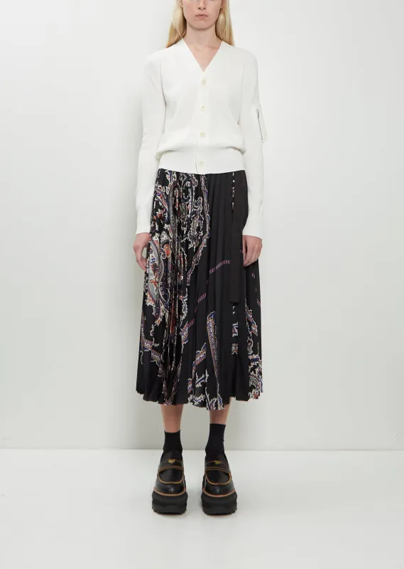 Paisley Print Skirt made by Sacai