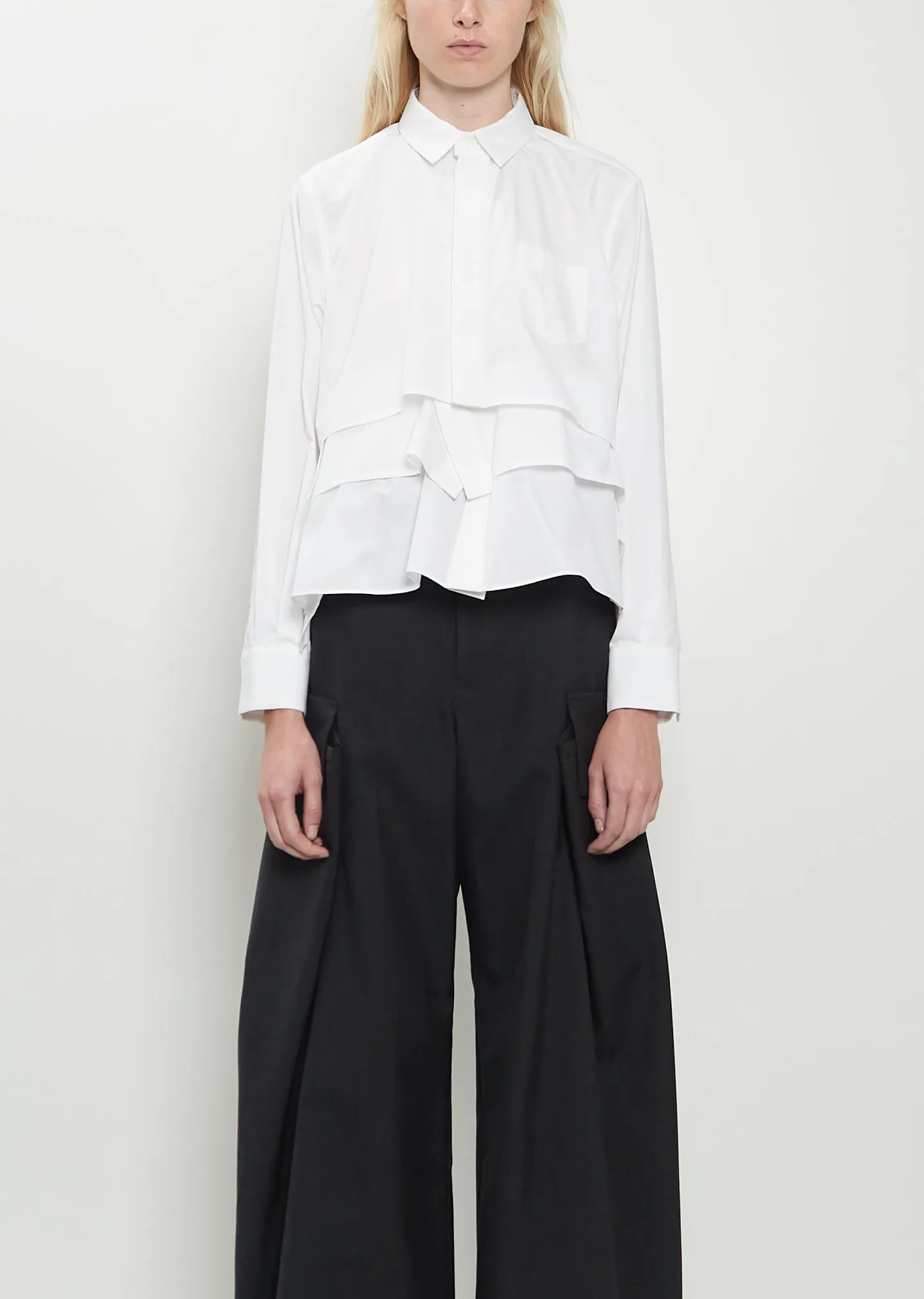 Poplin Handkerchief Shirt sold by La Garconne