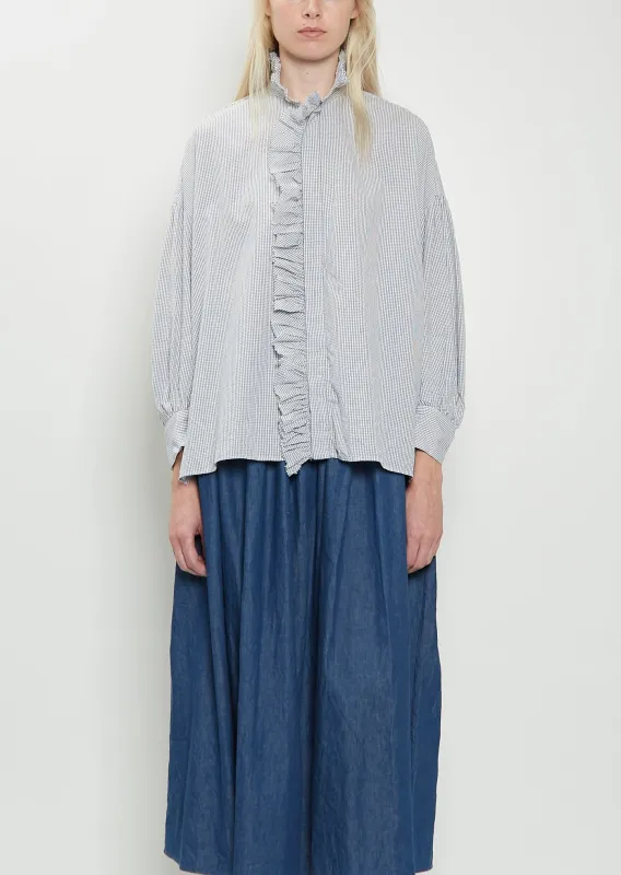 Cotton Ruffle Shirt sold by La Garconne