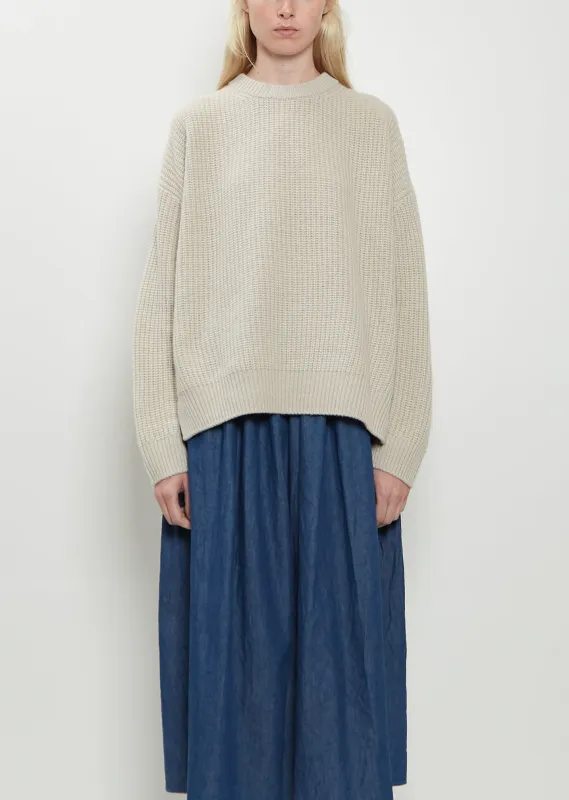 Cashmere Crew Neck Pullover sold by La Garconne