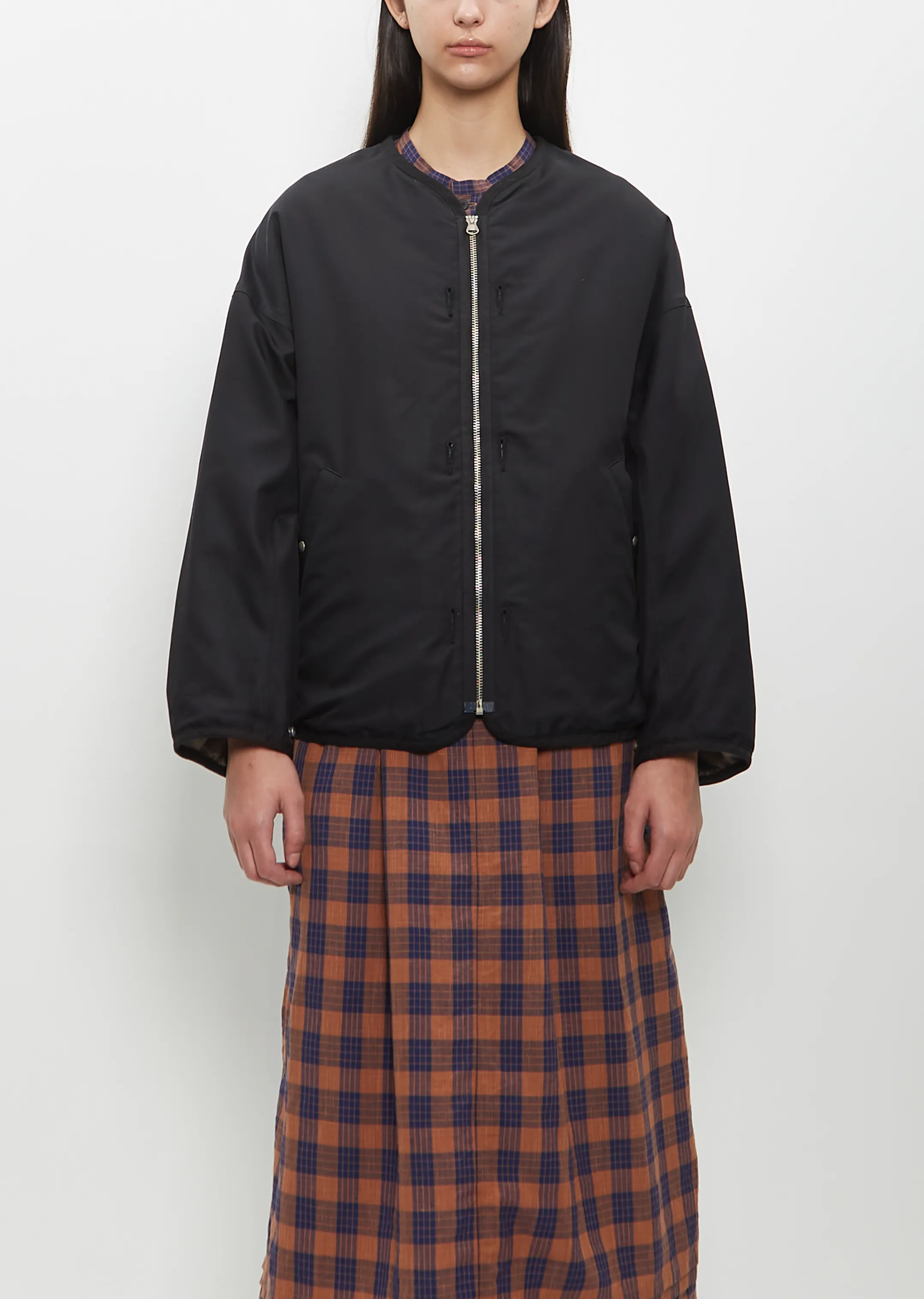 Reversible Liner Down Jacket — Black sold by La Garconne