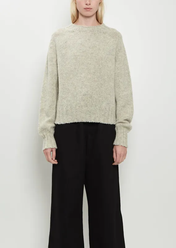 Seamless Crew Neck Wool Sweater sold by La Garconne