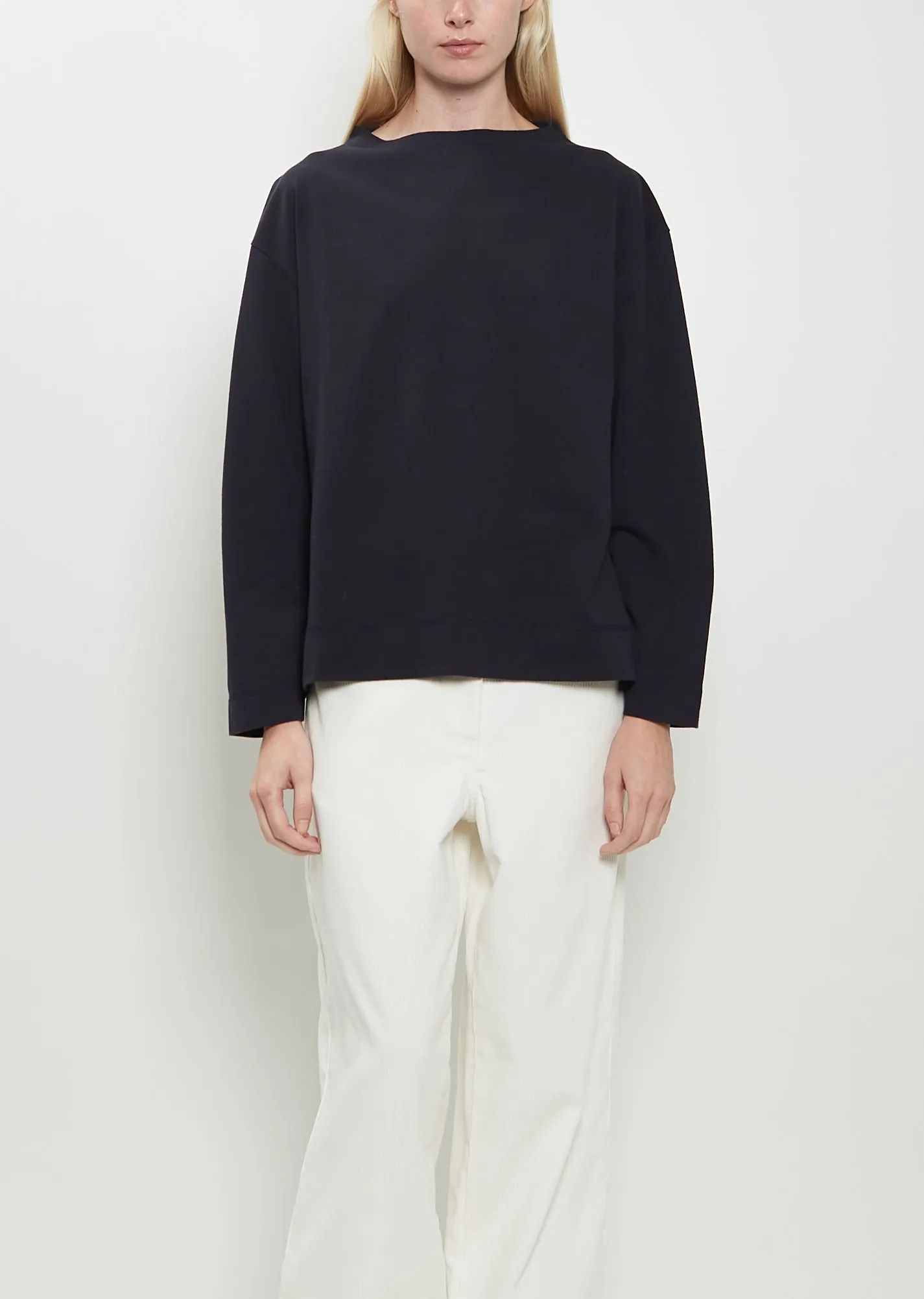 Smock Neck Cotton T-Shirt sold by La Garconne