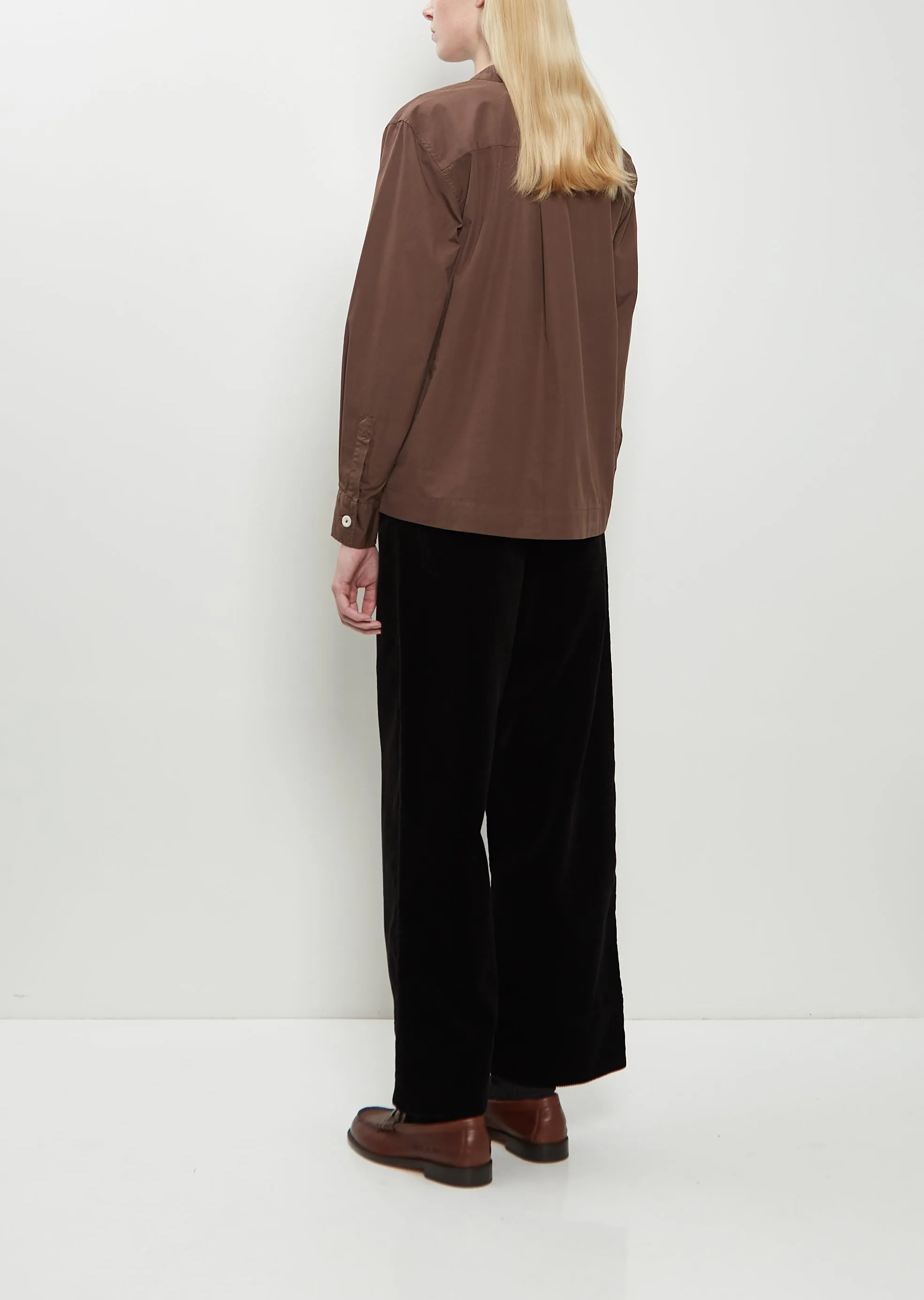 Collarless Cotton Shirt sold by La Garconne product image thumbnail 3