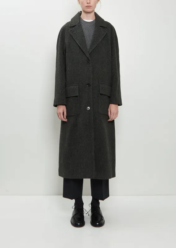 Raglan Wool Overcoat sold by La Garconne