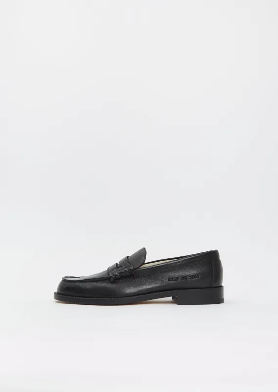 Soft Leather Loafer — Black sold by La Garconne