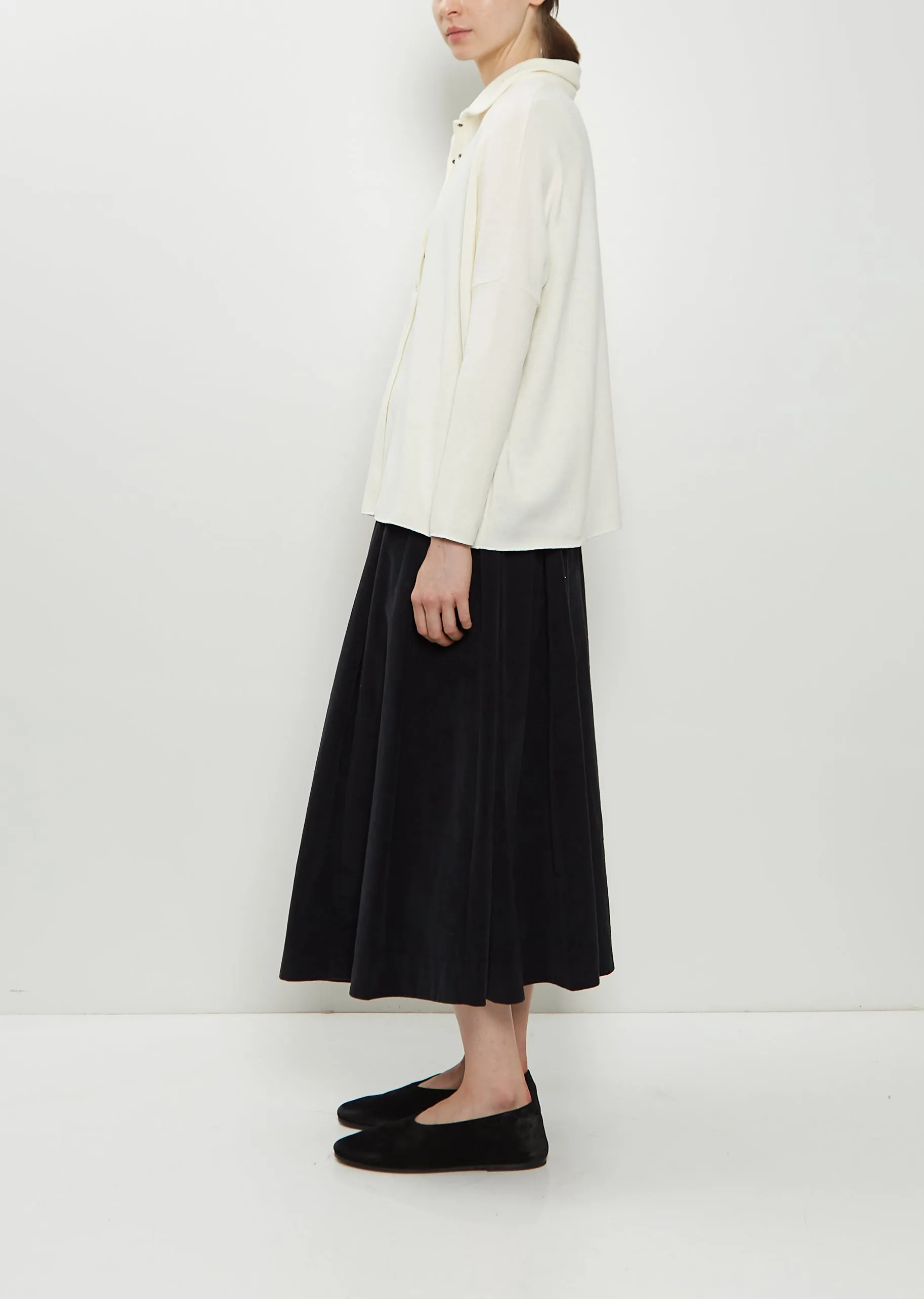 Heavy Jersey Polo Top — Milk sold by La Garconne product image thumbnail 2