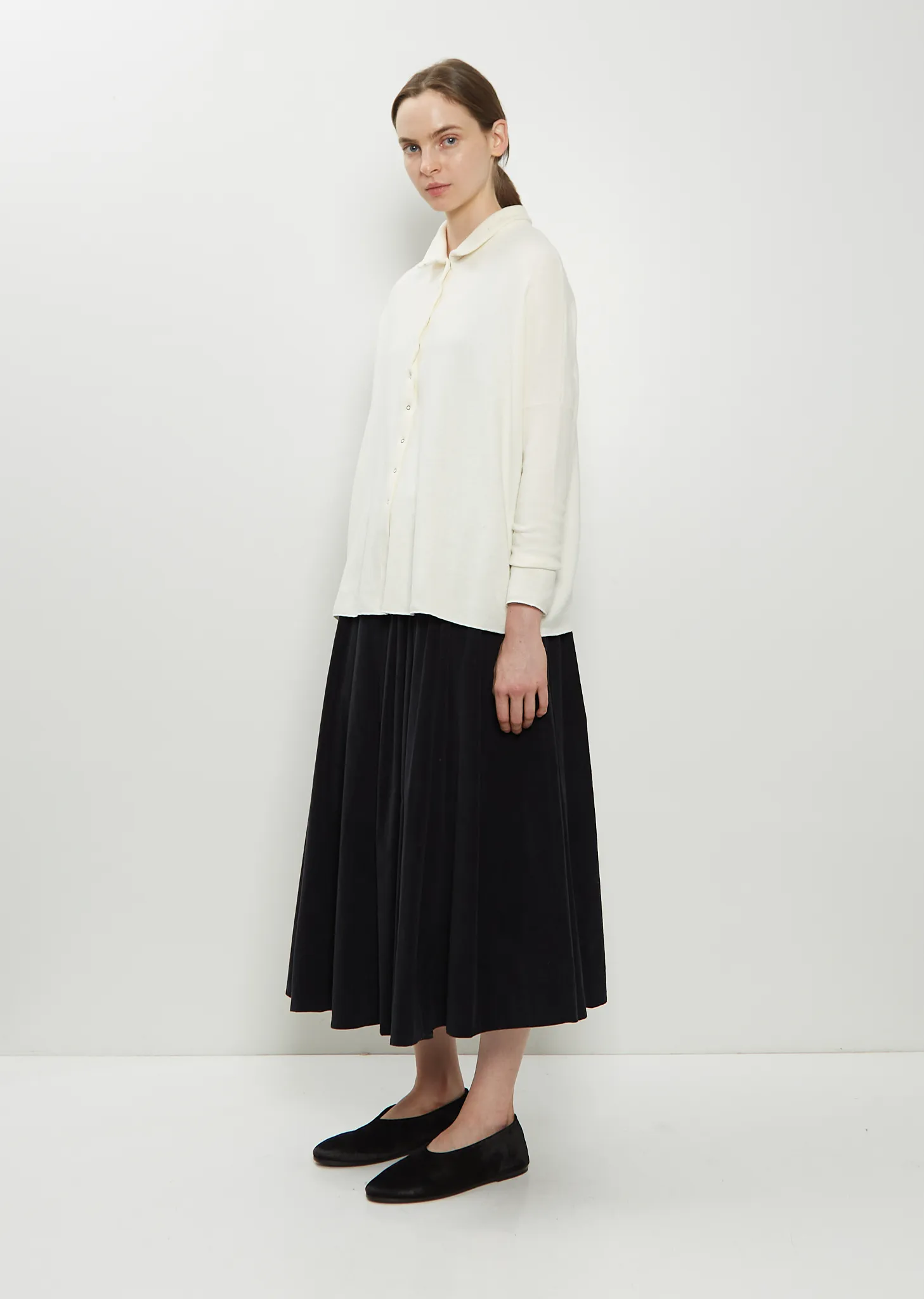 Heavy Jersey Polo Top — Milk sold by La Garconne product image thumbnail 4