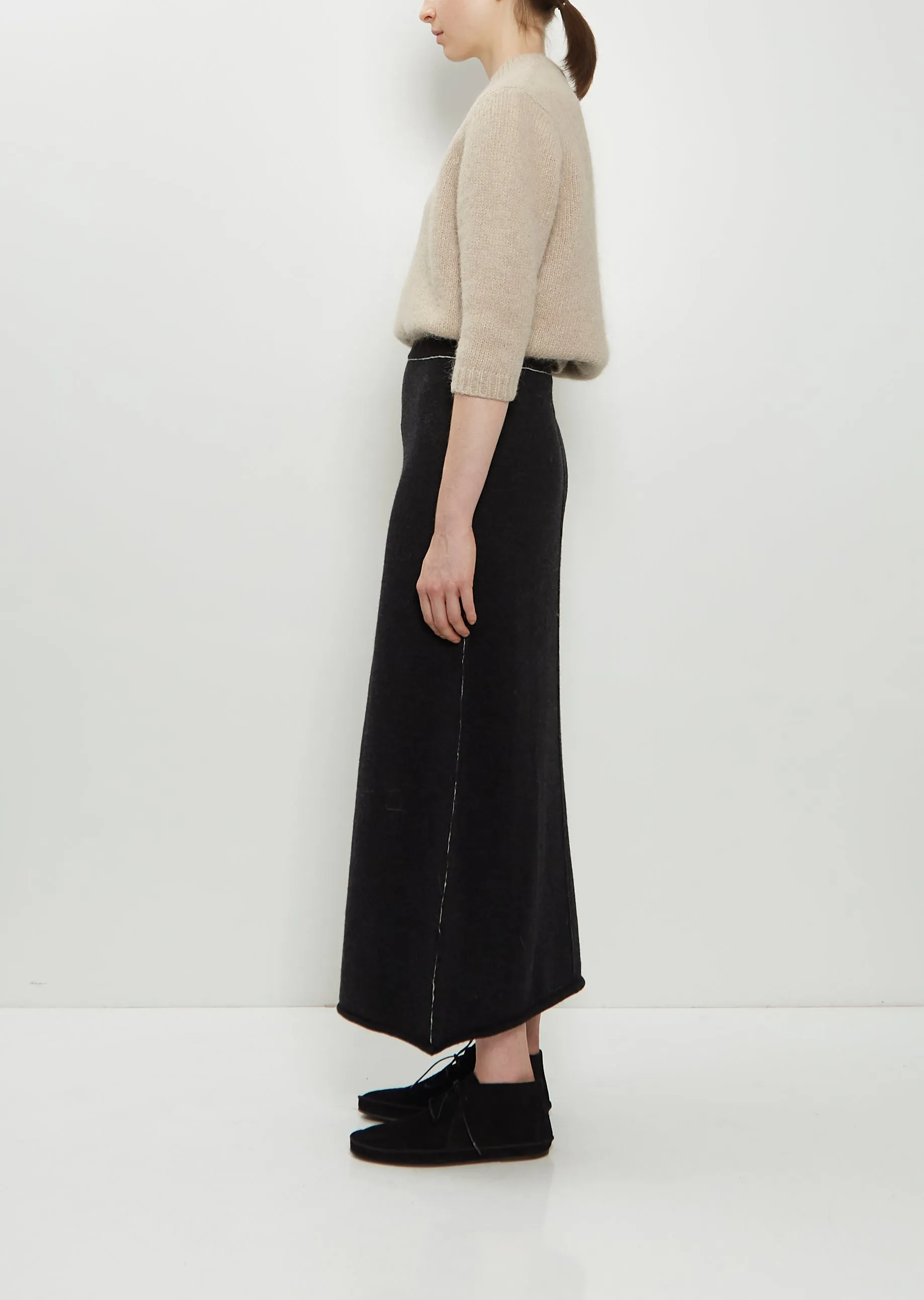 Stitch Merino Wool Skirt sold by La Garconne product image thumbnail 2