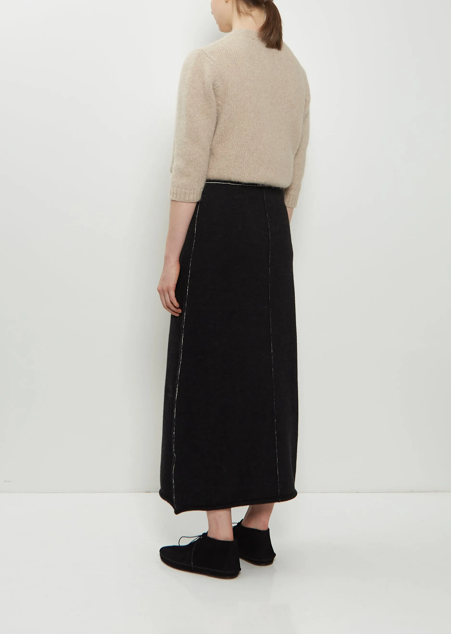 Stitch Merino Wool Skirt sold by La Garconne product image thumbnail 3