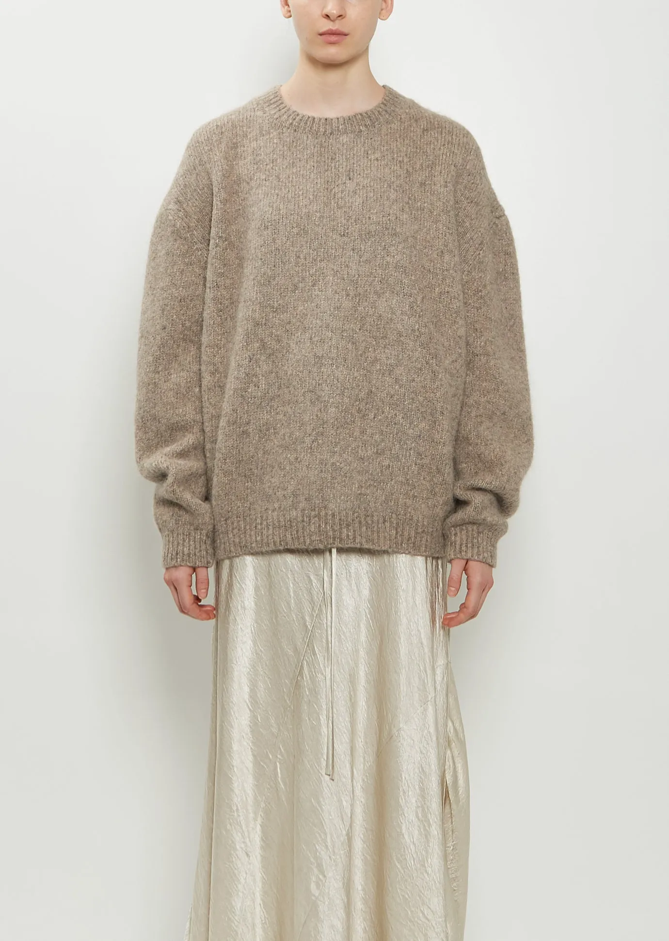 Loft Alpaca Pima Cotton Crewneck Sweater sold by La Garconne