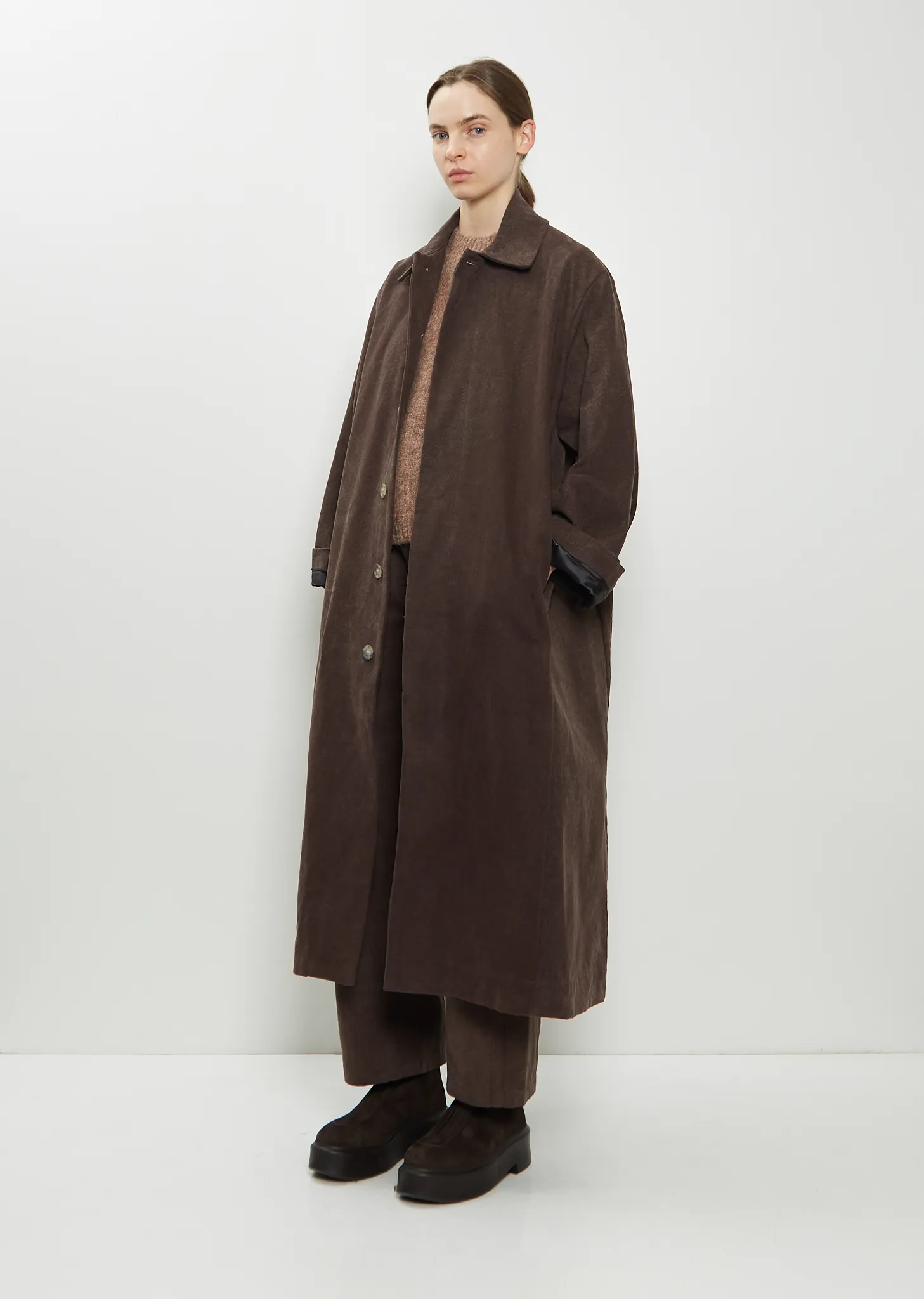 Cotton Canvas Car Coat sold by La Garconne product image thumbnail 4