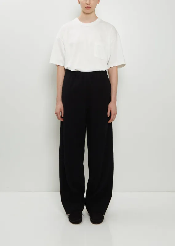 Wool Cashmere Fleece Easy Twist Trousers sold by La Garconne