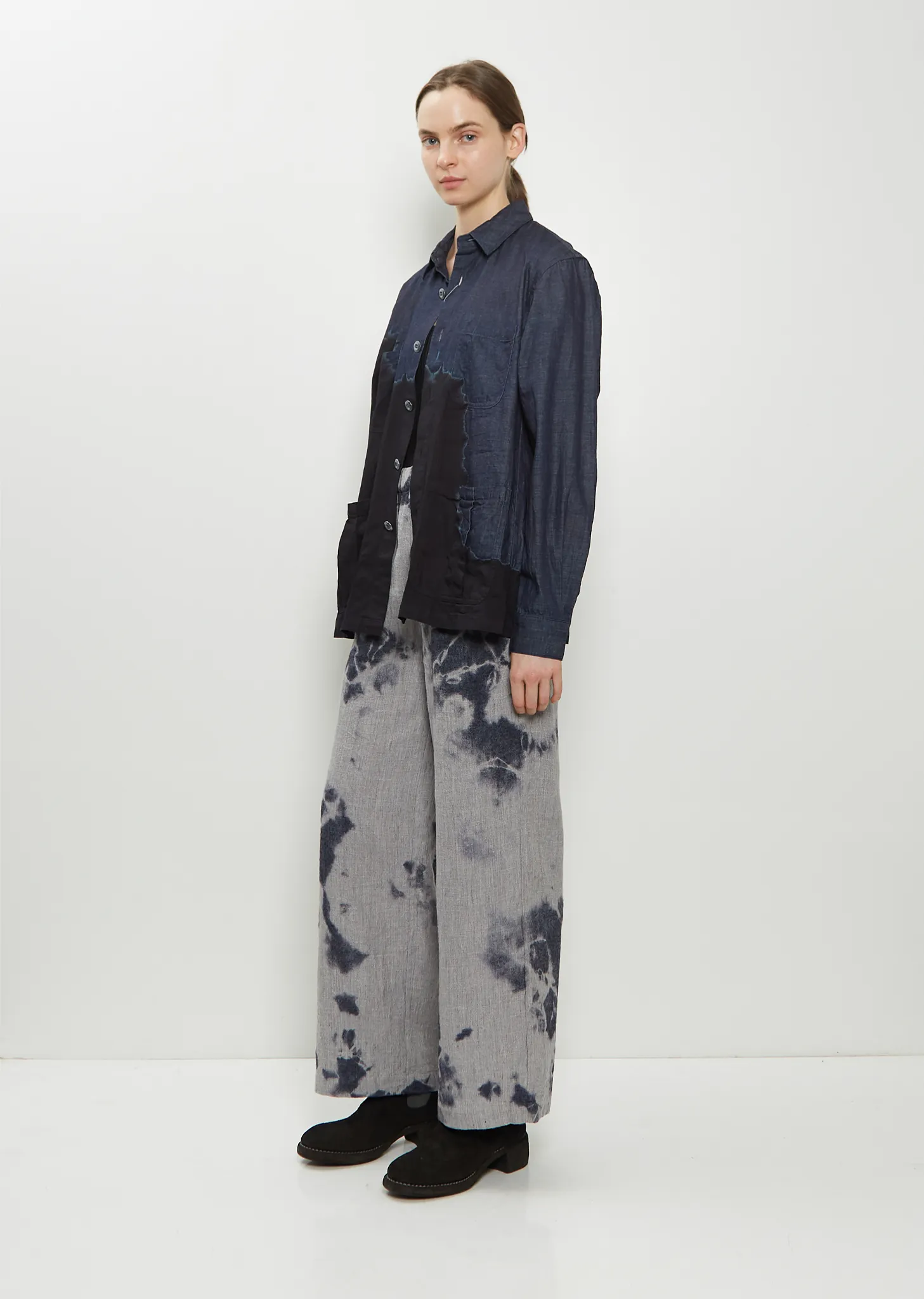 Pima Cotton Denim Four Pockets Overshirt sold by La Garconne product image thumbnail 4