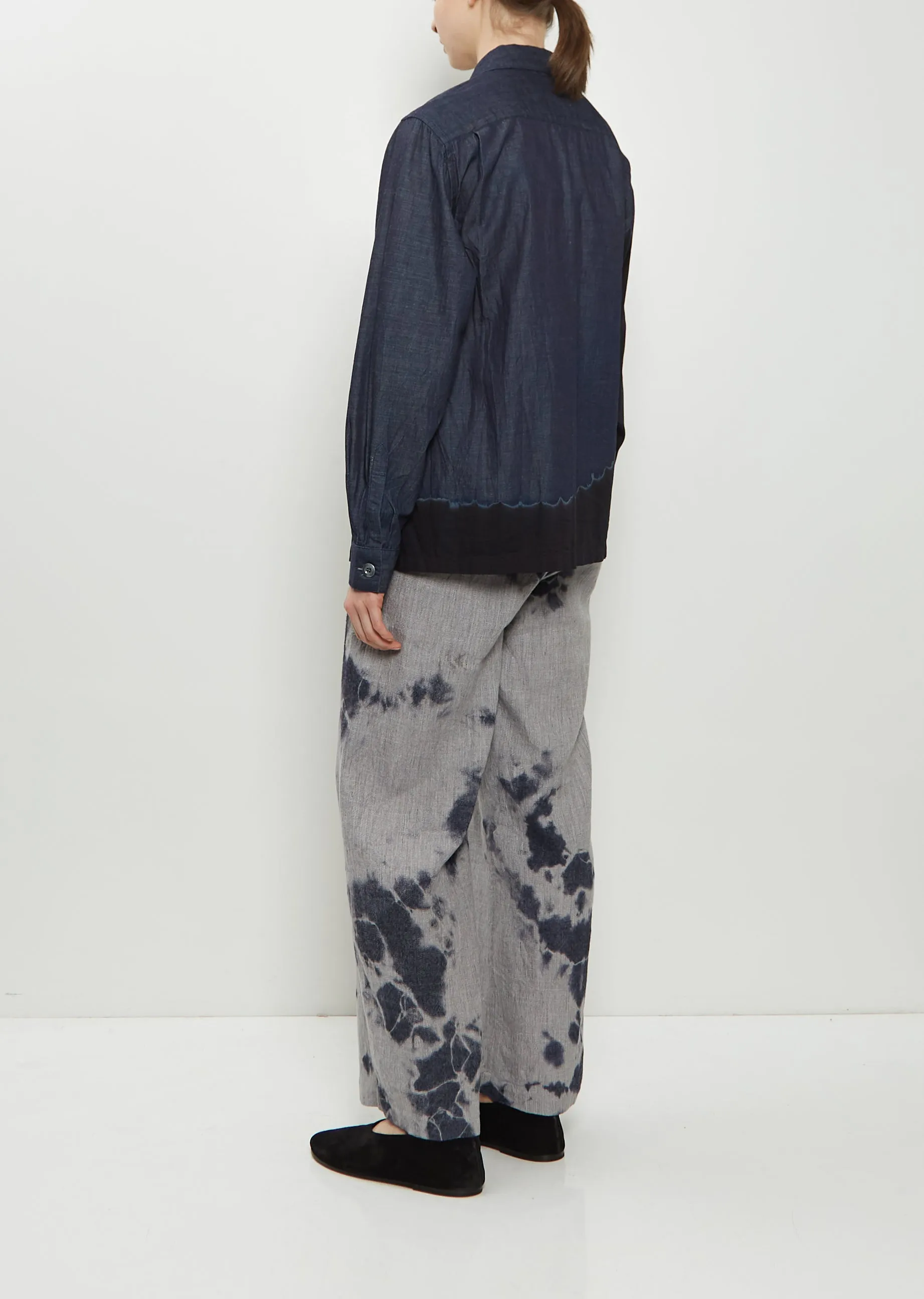 Pima Cotton Denim Four Pockets Overshirt sold by La Garconne product image thumbnail 3