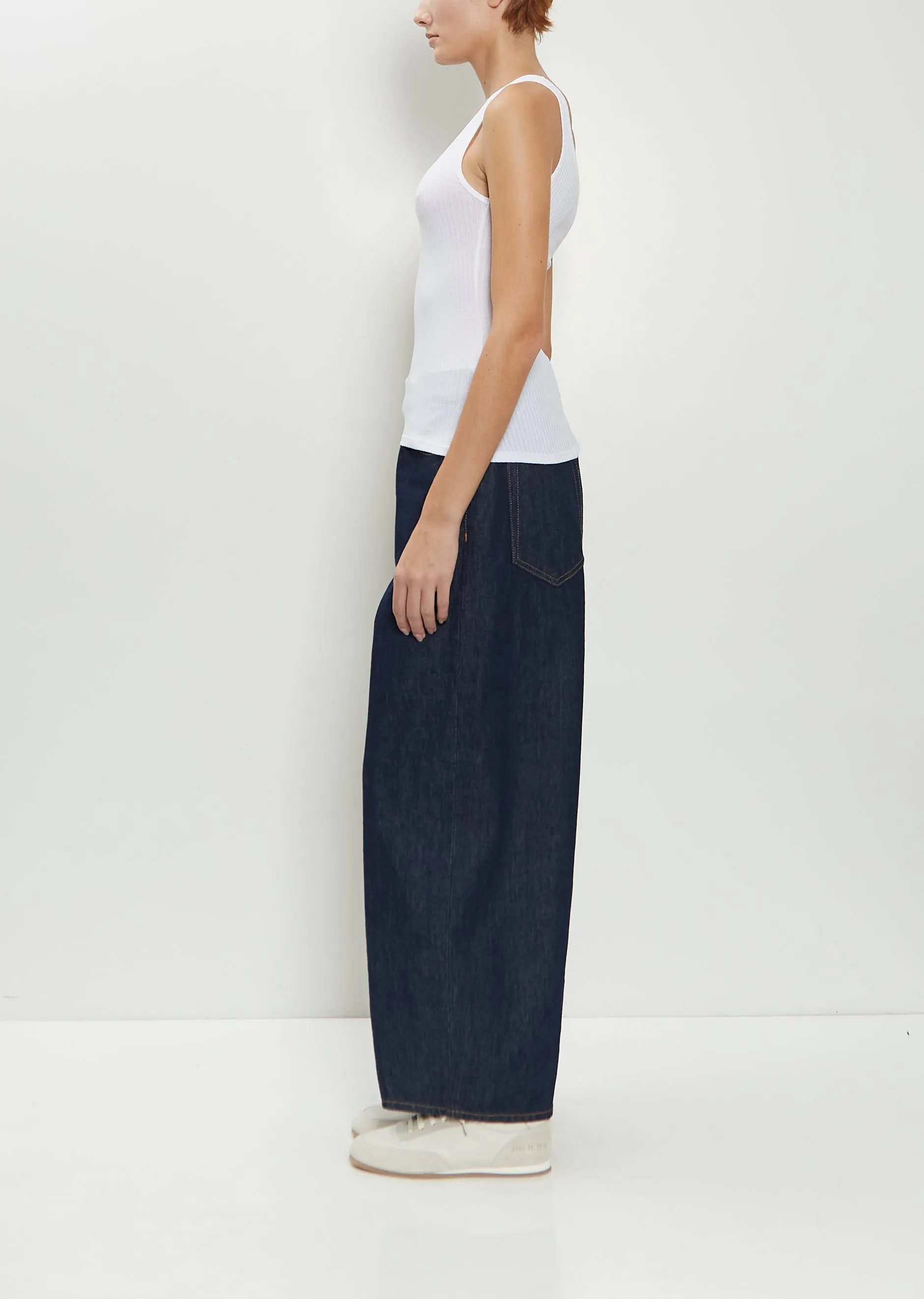 Luiza Organic Cotton Blend Tank — White sold by La Garconne product image thumbnail 2