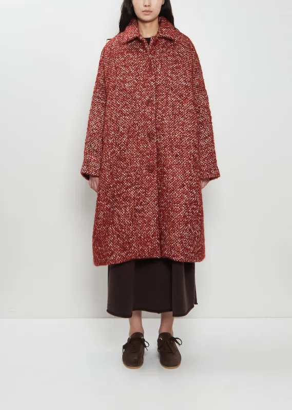 Big Blobby Mohair Wool Coat made by Casey Casey