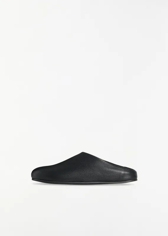 Hudson Leather Slide sold by La Garconne