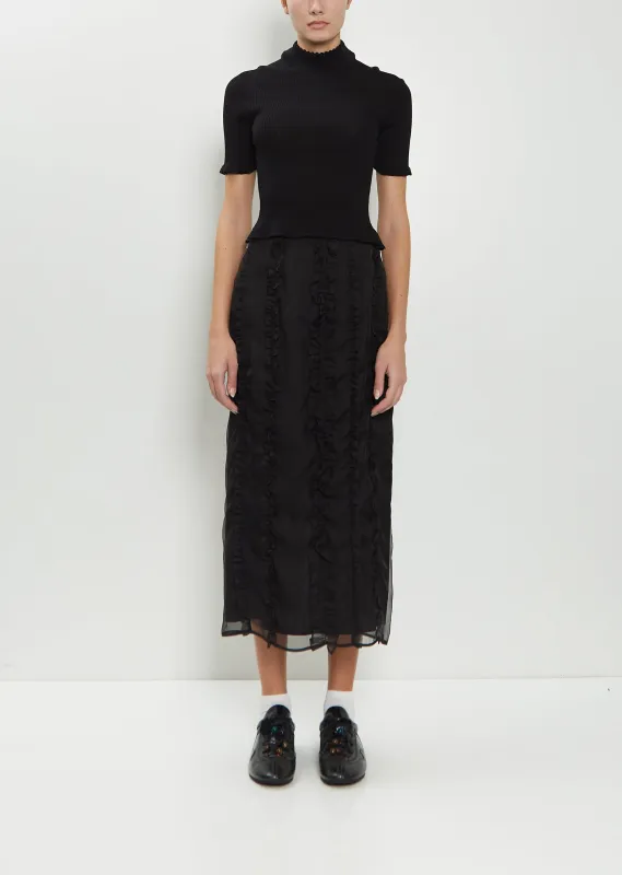 Ocean Silk Skirt sold by La Garconne