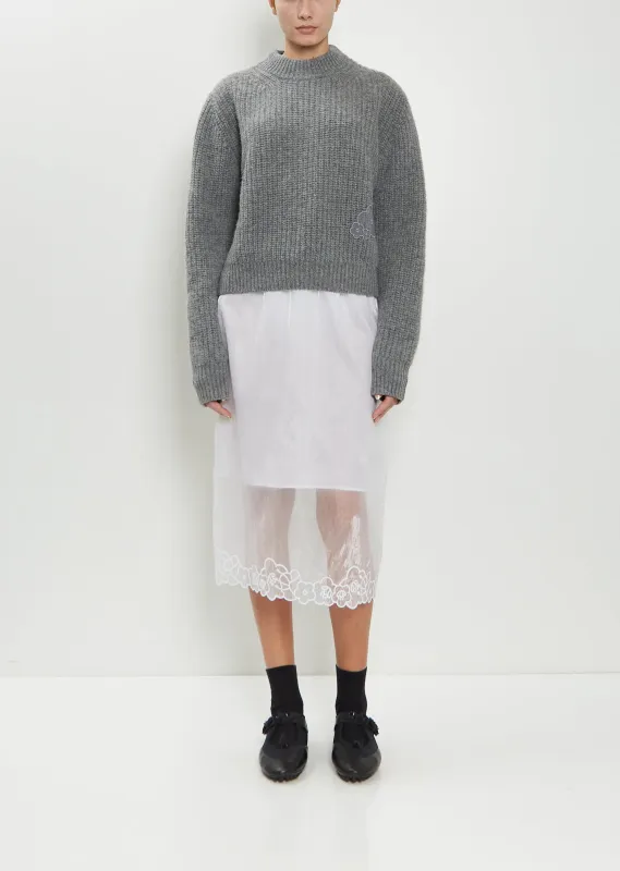 Bria Sheer Myrtia Skirt sold by La Garconne